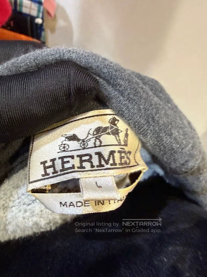 Hermes Hermes Gray hooded cardigan jacket Size L / US 10 / IT 46 - 3 Thumbnail