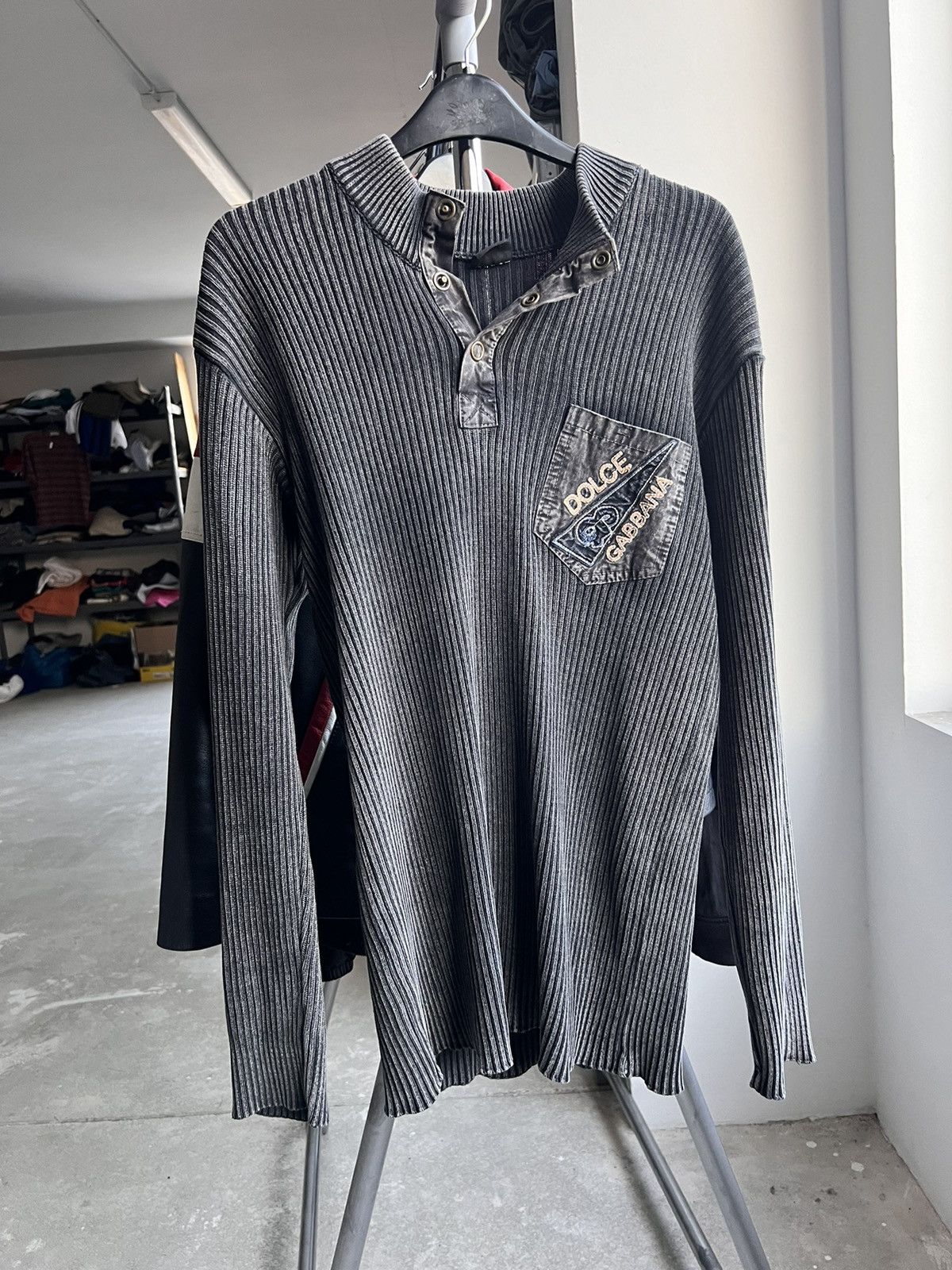 Dolce & Gabbana Vintage Dolce Sweater Gradient Grey Size US L / EU 52-54 / 3 - 1 Thumbnail