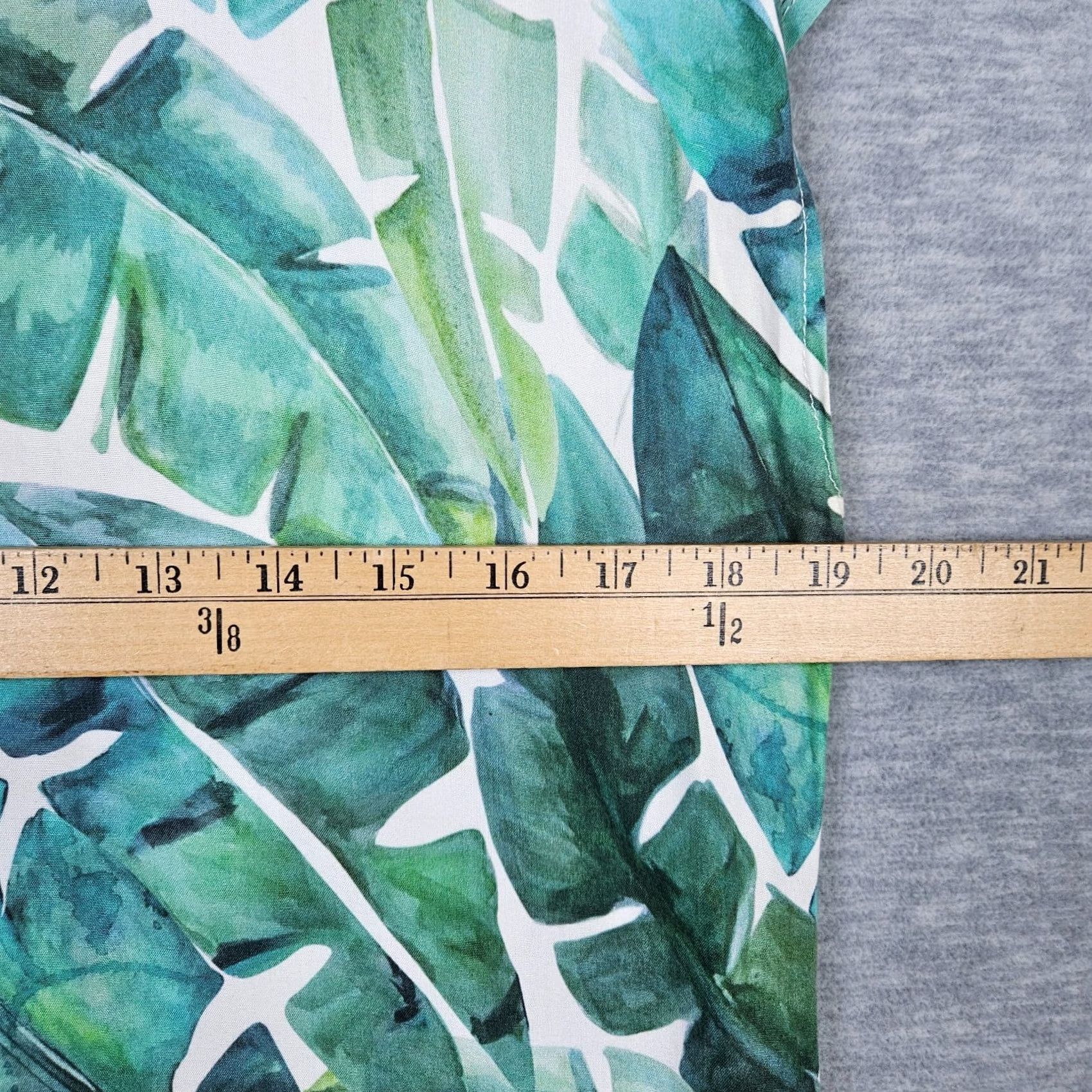 Marine Layer Marine Layer Women's Green Leaf Printed Cap Sleeve Mini Dress M Casual Short Sleeve Pockets Colorful 90s? (adjust as appropriate) Size M / US 6-8 / IT 42-44 - 4 Thumbnail