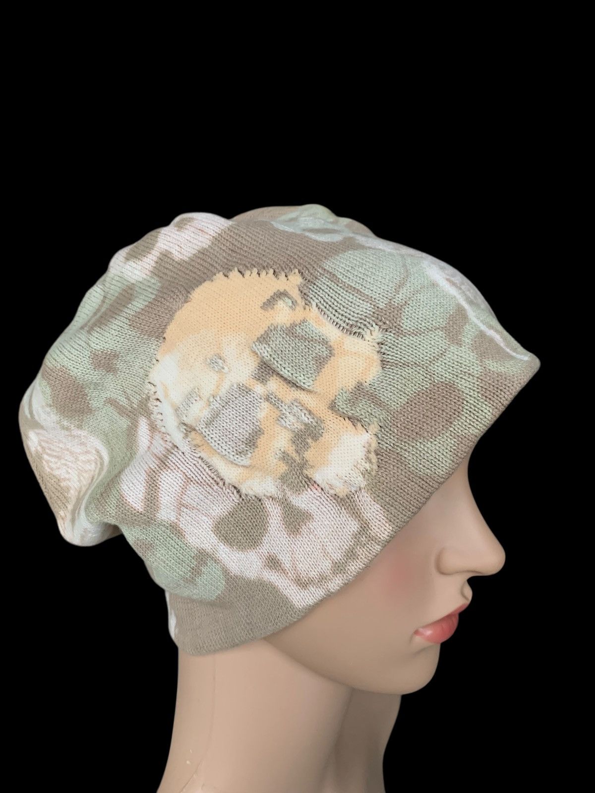 Designer × Japanese Brand × Kapital Knitted Mazume Skull Punk Beany Hat Style Size ONE SIZE - 14 Thumbnail