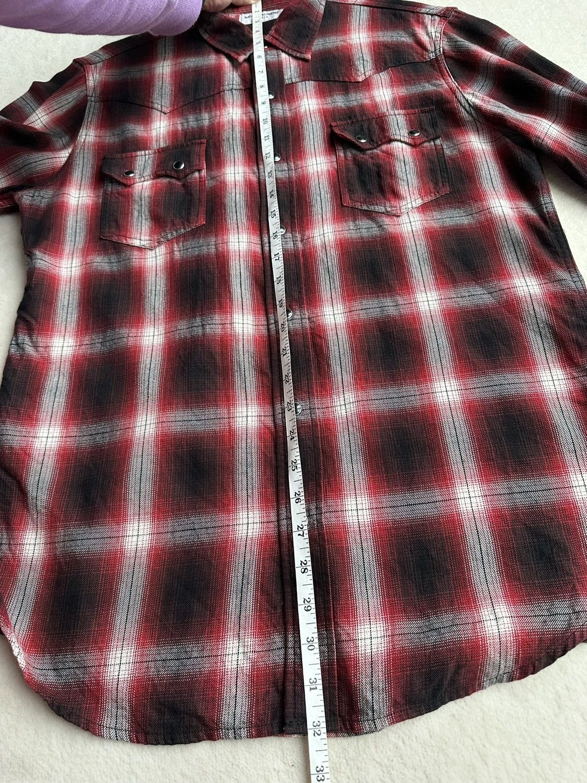Saint Laurent Paris FW16 Saint Laurent Palladium red black flannel Hedi L Size US L / EU 52-54 / 3 - 10 Thumbnail
