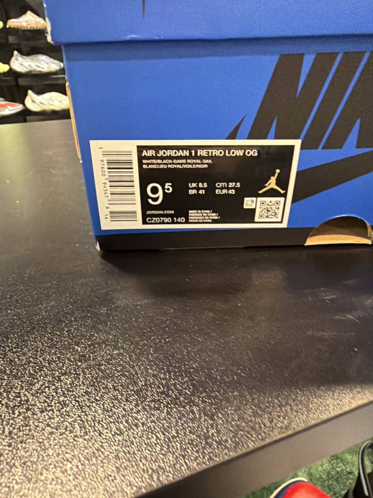 Jordan 1 Low Royal Toe Size-9.5 Brand New Quick Shipping