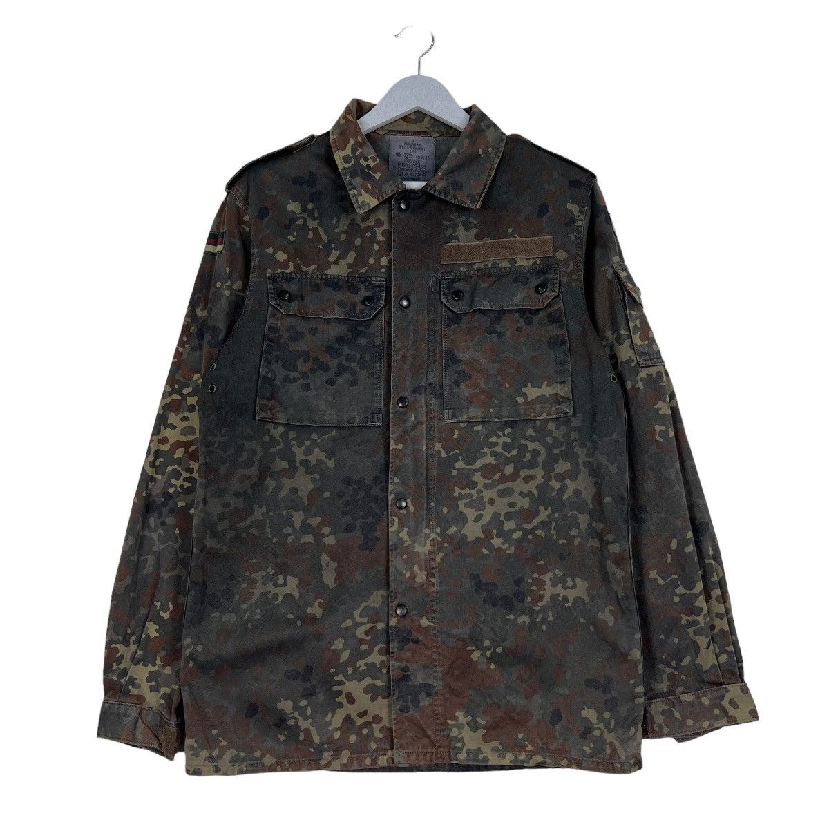 Vintage 🔥 VINTAGE GERMAN MILITARY GE KOHLER GMBH CAMO FIELD JACKET Size US M / EU 48-50 / 2 - 1 Thumbnail