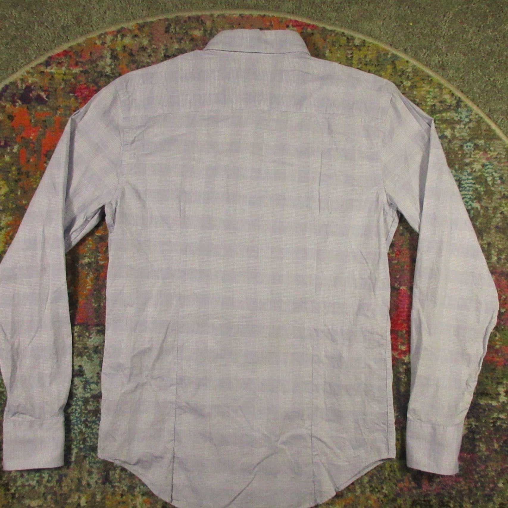 Vintage Naked & Famous Shirt Mens M Blue White Stripe Button Down Denim Cotton Casual Vintage: No Size US M / EU 48-50 / 2 - 2 Thumbnail