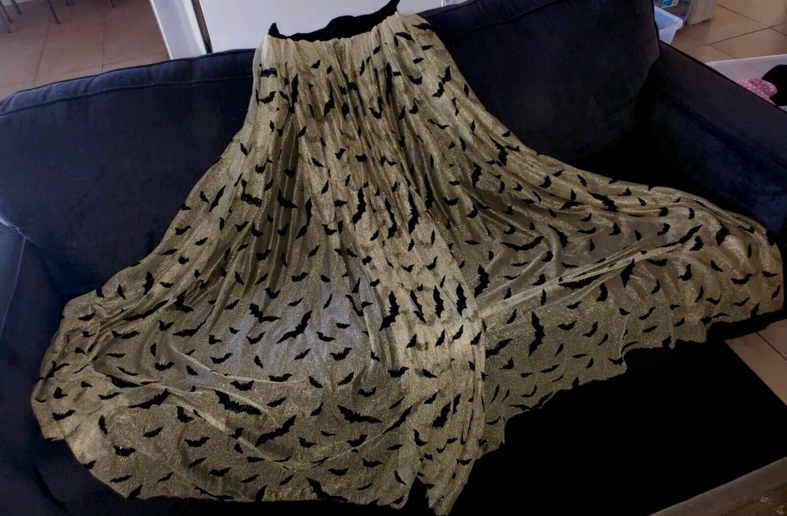 Handmade Handmade Maxi Skirt Bat Print Halloween Costume Party Size 40" / US 18 - 4 Thumbnail