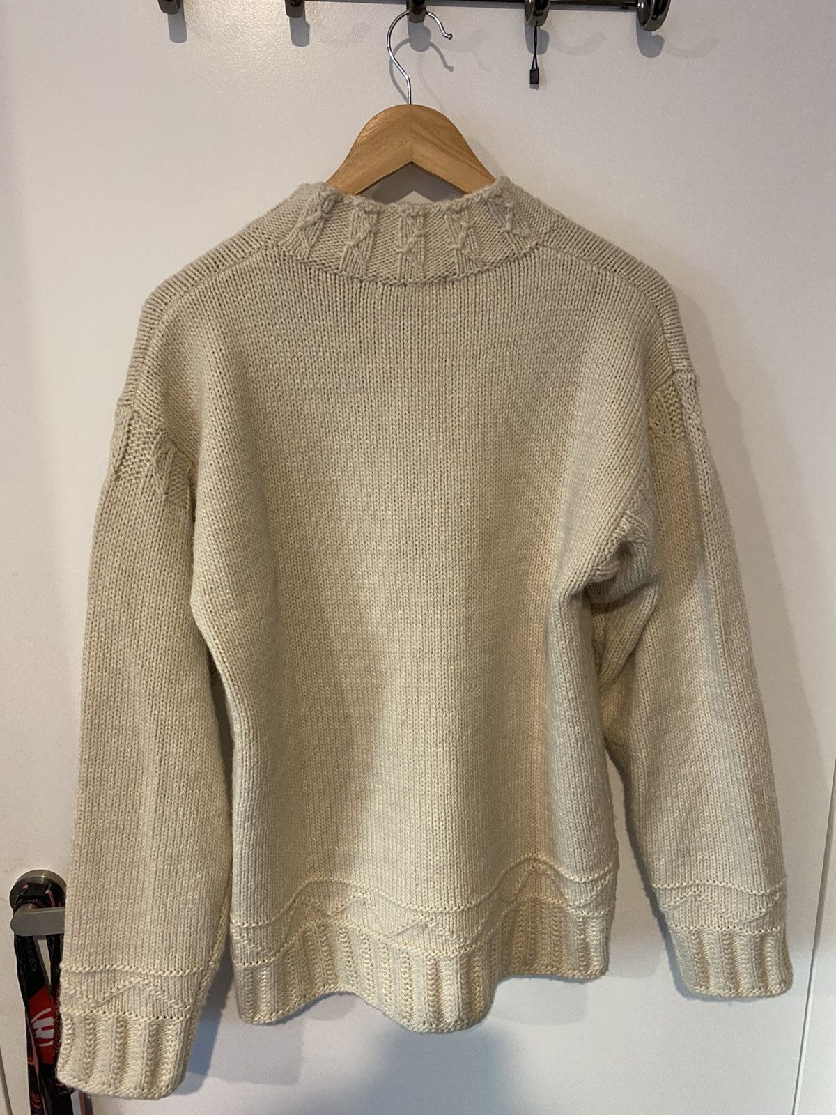 JW Anderson × Uniqlo Cream J.W Anderson Mock Neck Alpaca Blend Sweater Size US M / EU 48-50 / 2 - 2 Thumbnail