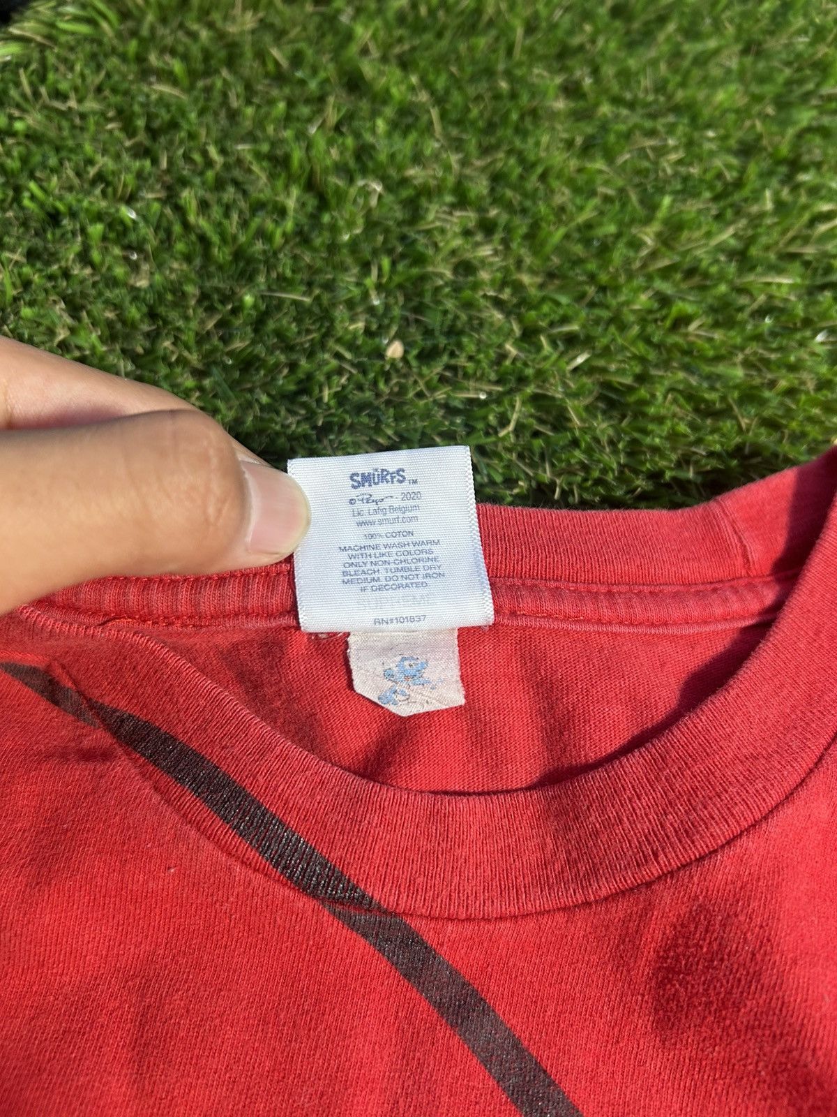 Supreme Supreme Smurf Red Tee Size US XL / EU 56 / 4 - 5 Thumbnail