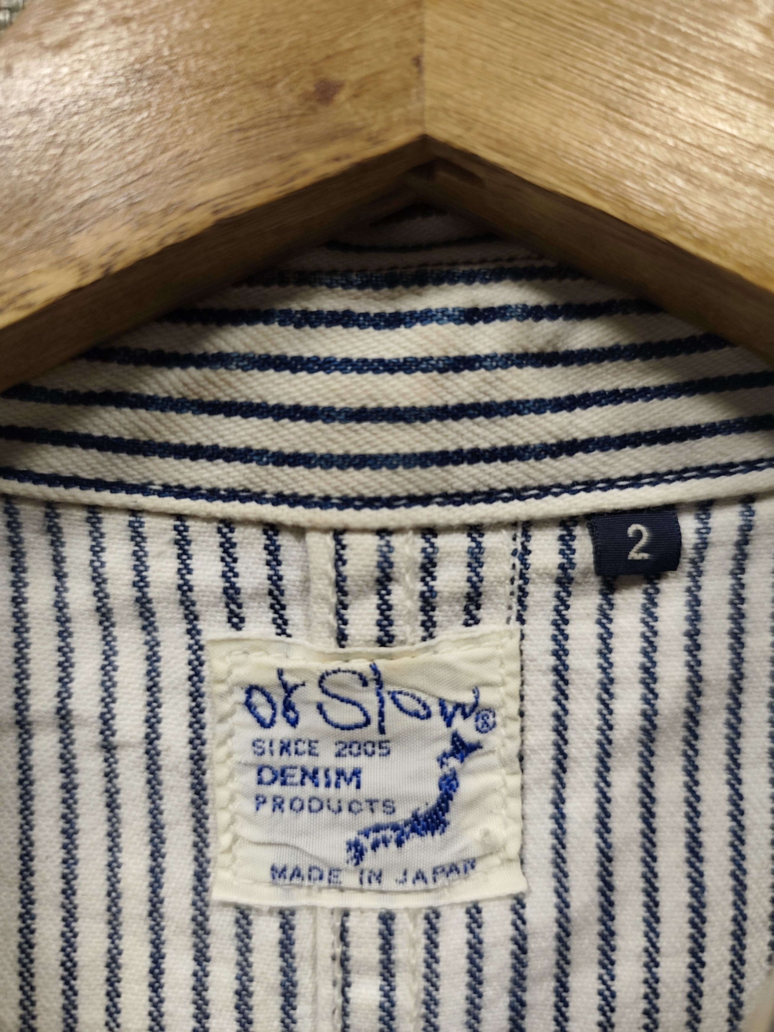 Orslow ORSLOW Hickory Stripe Chore Coat Work Jacket Made In Japan Size US L / EU 52-54 / 3 - 4 Thumbnail