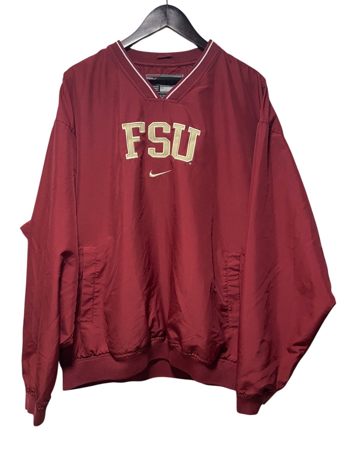 Nike VTG Florida State Jacket Mens XL FSU Nike Center Swoosh Size US XL / EU 56 / 4 - 1 Thumbnail