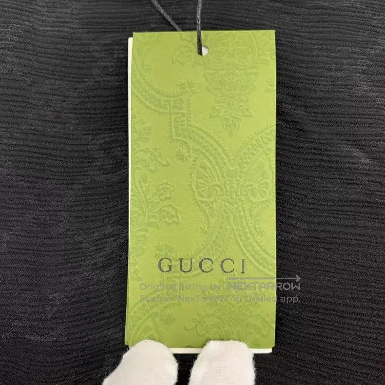 Gucci Gucci Black logo dark pattern full print mulberry silk lap Size US XXS / EU 40 - 6 Thumbnail