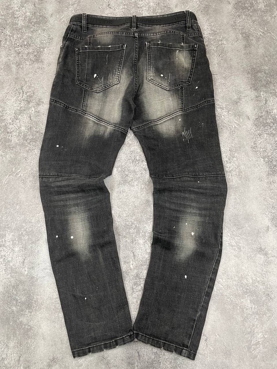 Dsquared2 Dsquared2 Men Black Distressed Denim Jeans Pants Slim Fit Size US 32 / EU 48 - 1 Thumbnail
