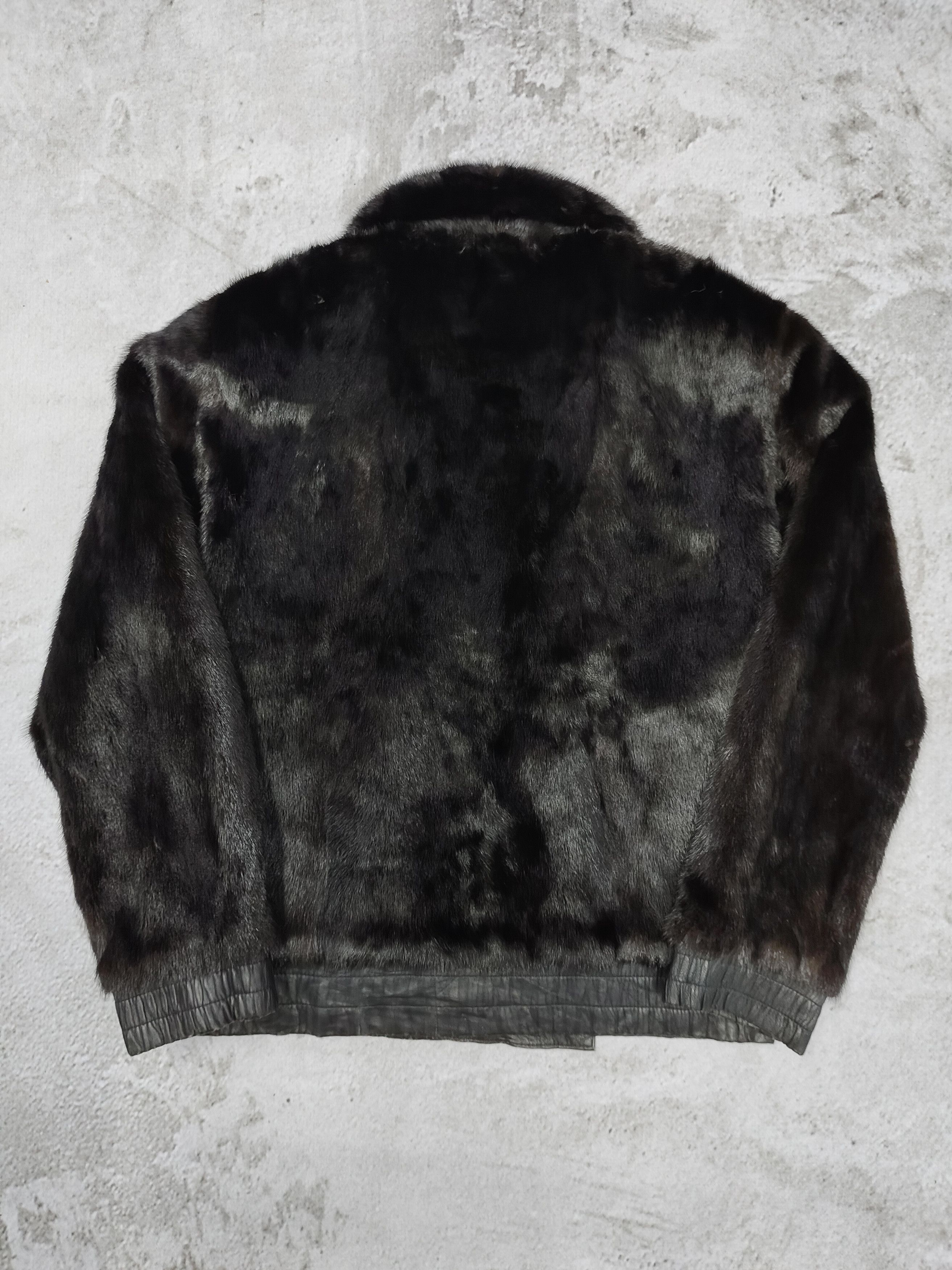 Vintage 80s-90s Unbrand- European Reversible Real Fur Leather Jacket Size US L / EU 52-54 / 3 - 5 Thumbnail