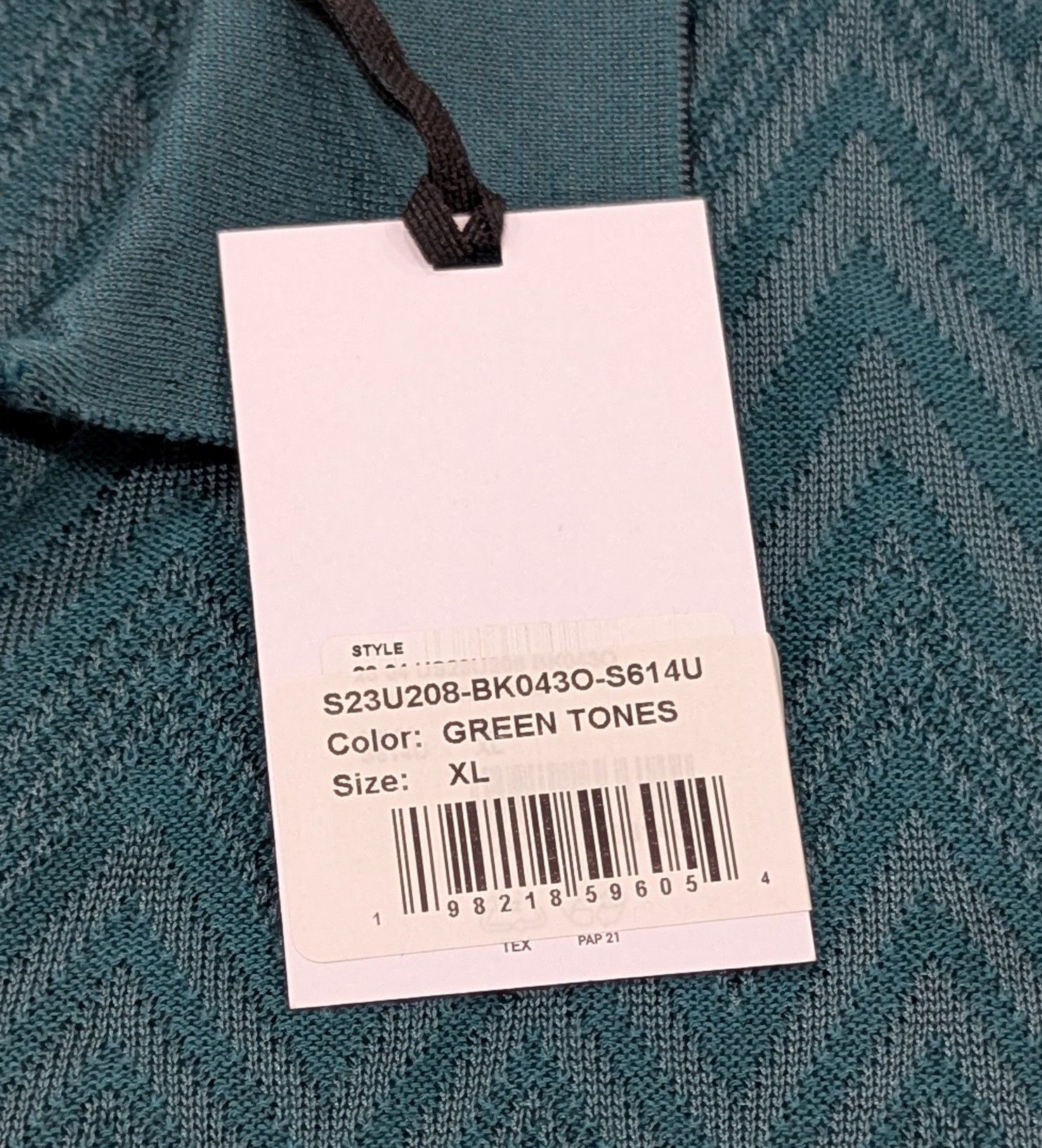 Missoni Missoni Textured Chevron Johnny Collar Polo Shirt Green XL Size US XL / EU 56 / 4 - 7 Thumbnail