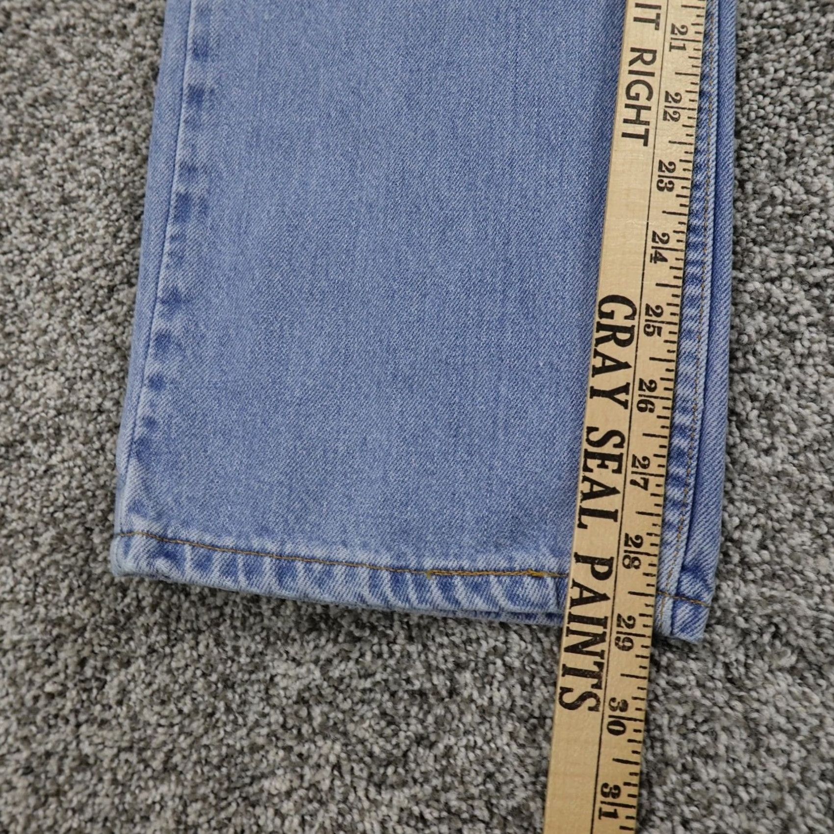 Levi's VINTAGE Levi's Jeans Womens 14 Dark Blue Denim 505 Straight Lower Rise Y2K 00s Mens Womens Girls Boys Size 36" / US 14 / IT 50 - 3 Thumbnail