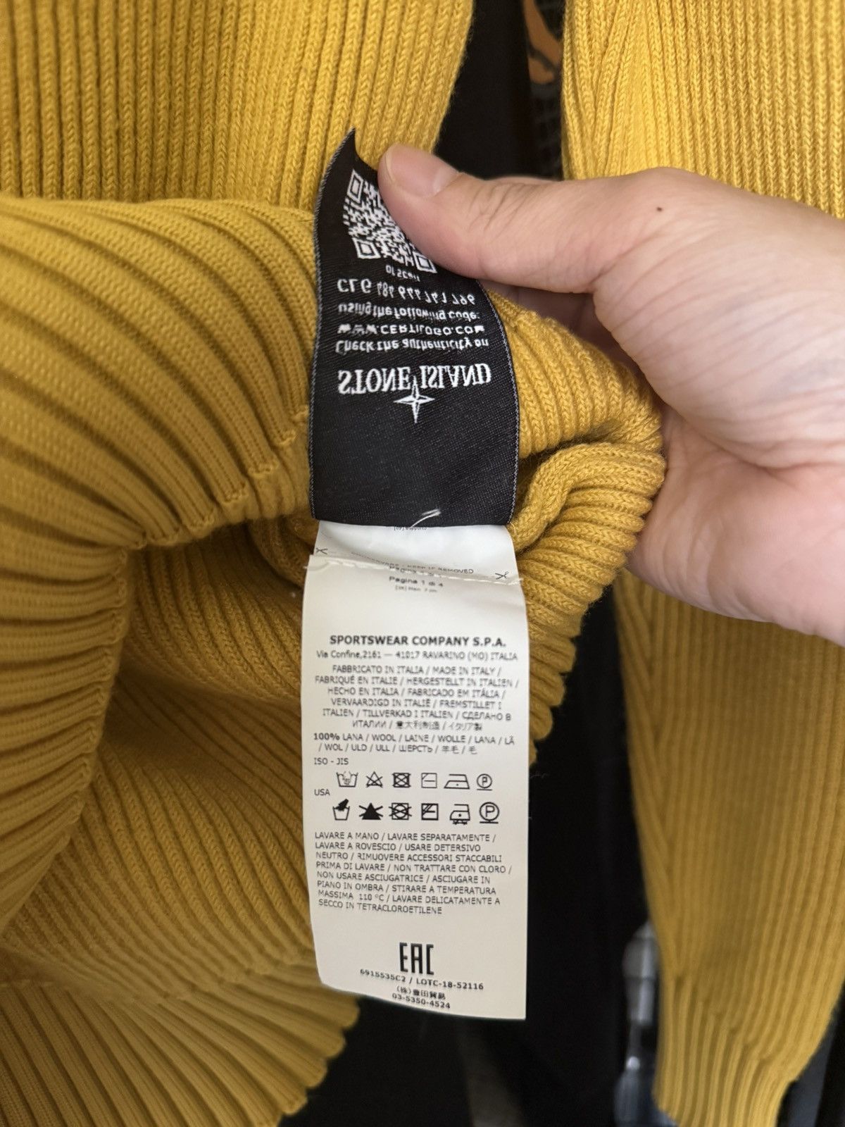 Stone Island Stone Island Wool Turtleneck Sweater Size US S / EU 44-46 / 1 - 5 Thumbnail
