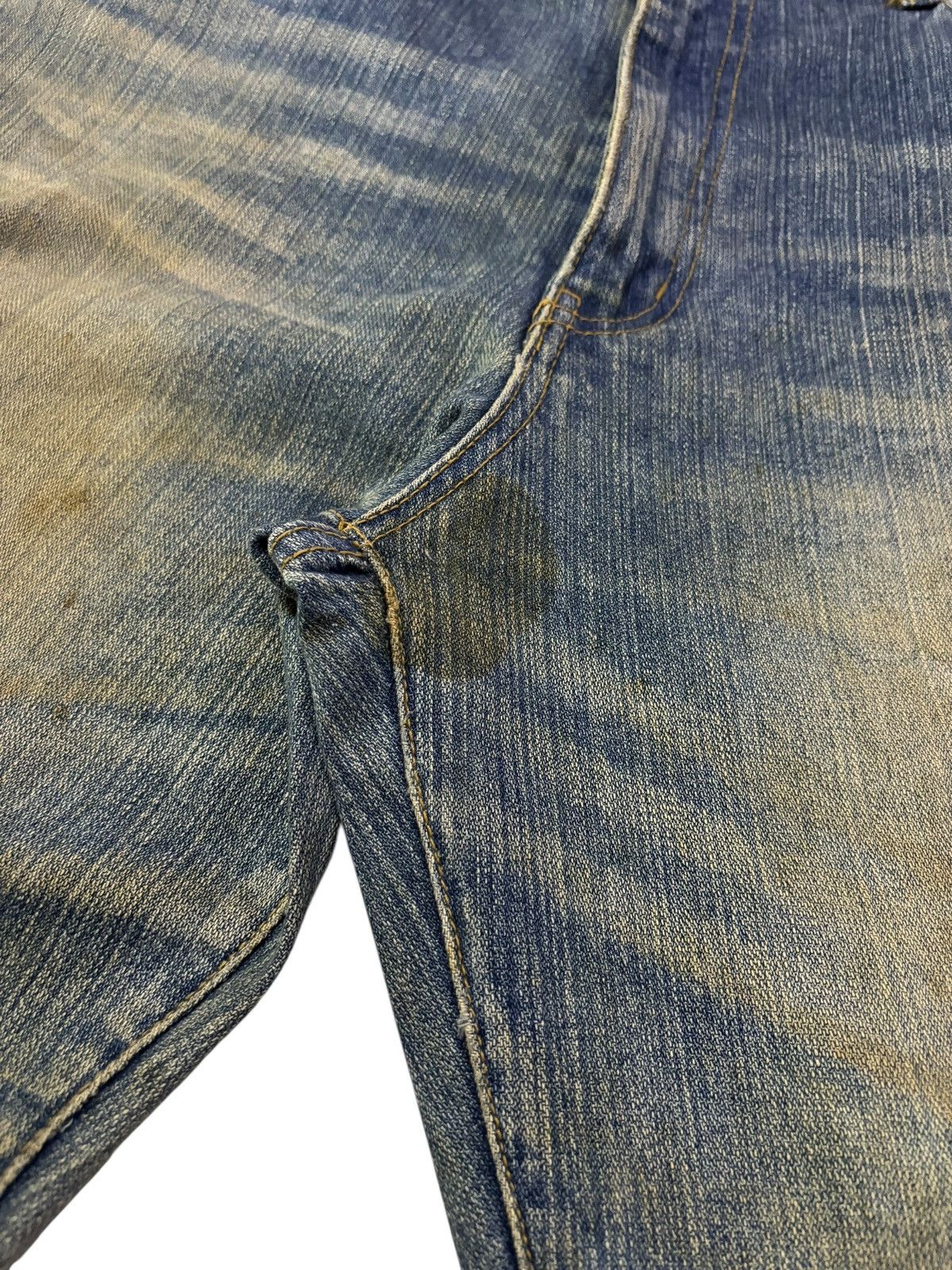 Japanese Brand Vtg Ezaki Shoji Distressed Mud Wash Jeans Size US 35 - 5 Thumbnail