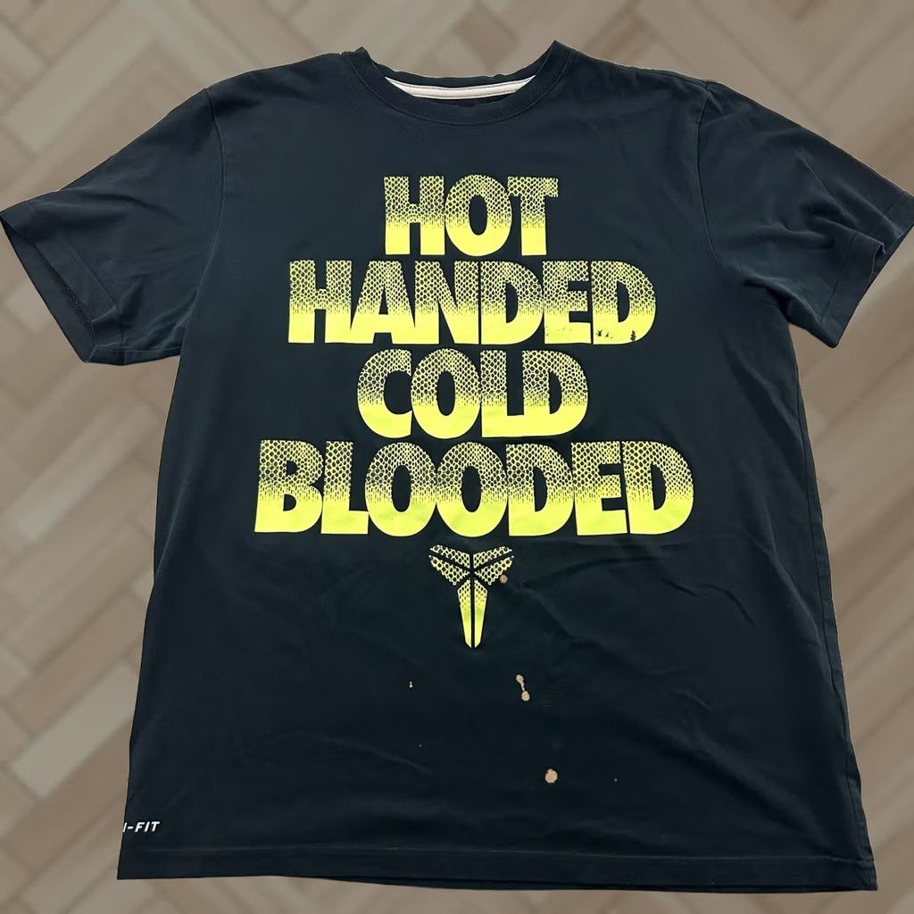 Nike Nike Dri-Fit Kobe Hot Handed Cold Blooded Short Sleeve T Shirt Men's Large Black Size US L / EU 52-54 / 3 - 1 Thumbnail