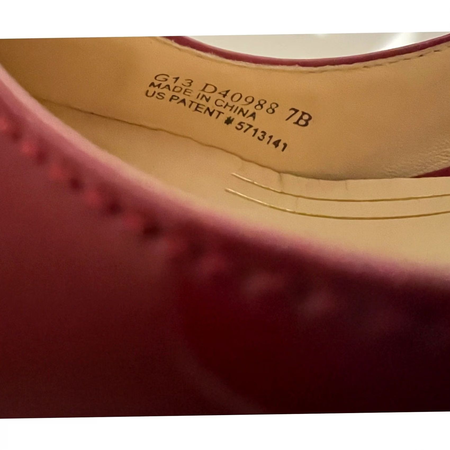 Cole Haan Cole Haan Red Patent Leather Pumps Chelsea Closed Toe Dress Heels Women's Sz 7 B Size M / US 6-8 / IT 42-44 - 3 Thumbnail