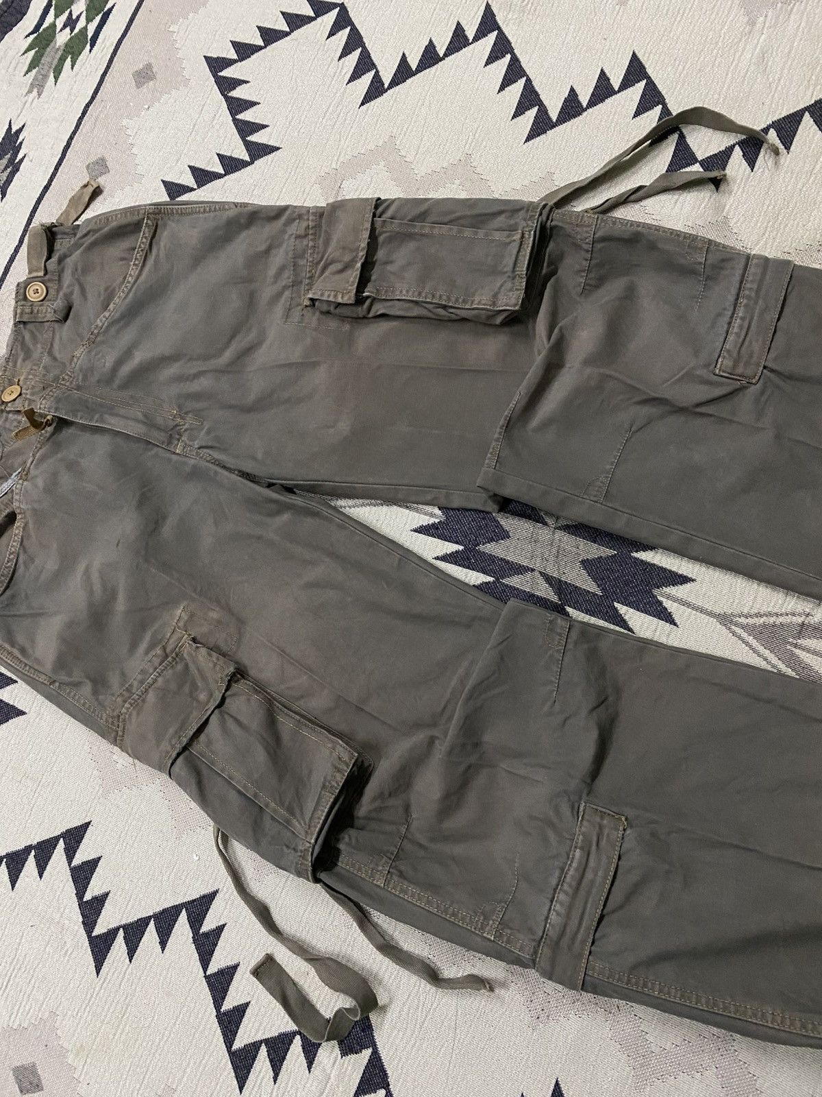 If Six Was Nine 2000s IFSIXWASNINE STYLE BONDAGE MULTIPOCKET CARGO PANT Size US 30 / EU 46 - 6 Thumbnail