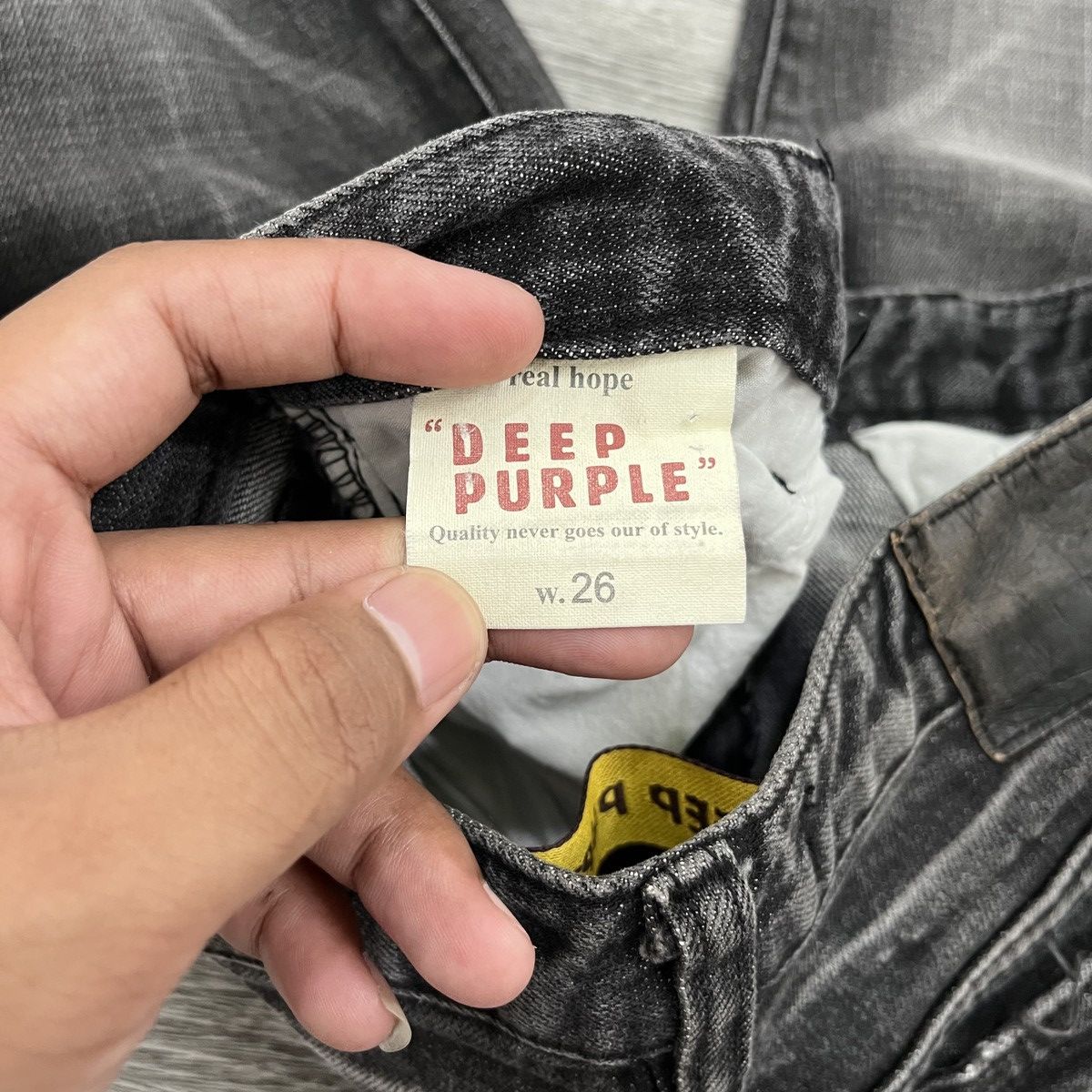 14th Addiction Deep Purple Flared Denim Pant Ifsix Lgb Style Size US 28 / EU 44 - 12 Thumbnail