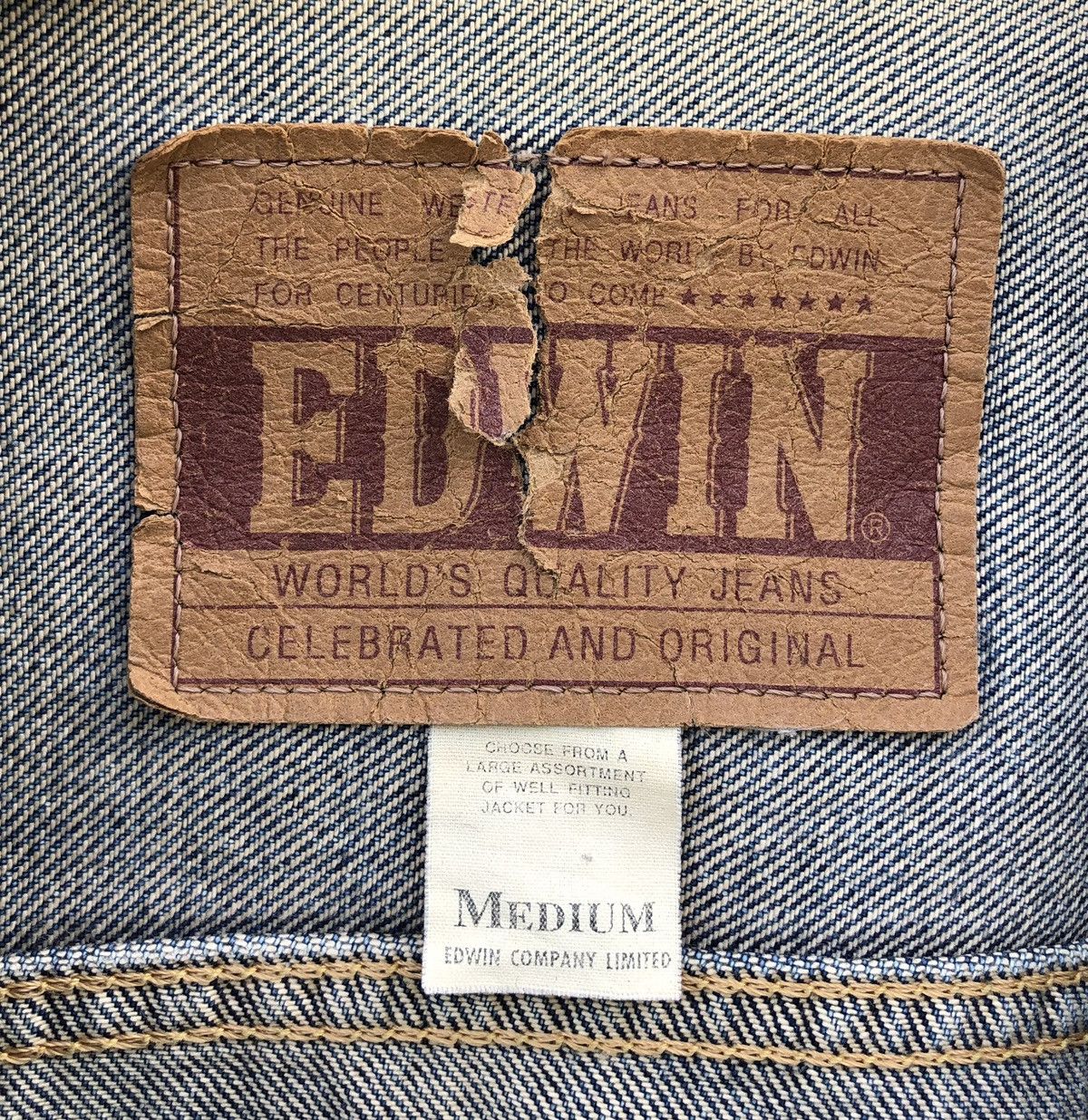 Edwin Vintage EDWIN Company Limited Denim Tracker Jacket Size US M / EU 48-50 / 2 - 15 Thumbnail