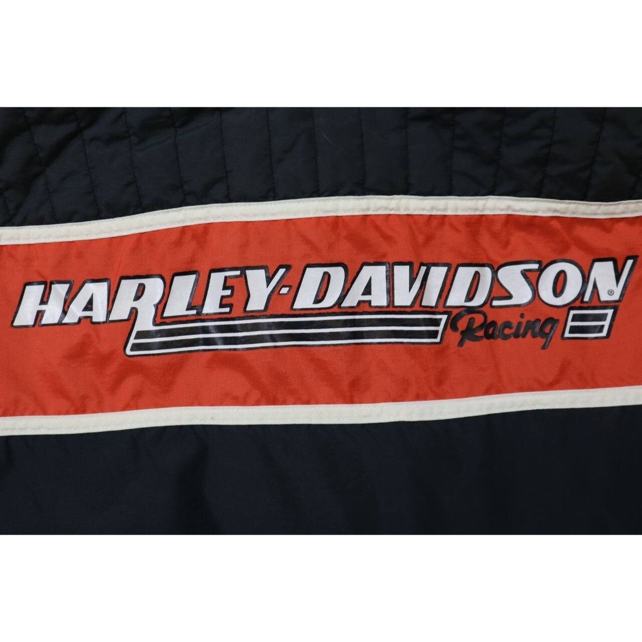 Harley Davidson Harley Davidson Black &Orange Chest Stripe Zip-Up Jacket 42 Size US M / EU 48-50 / 2 - 4 Thumbnail
