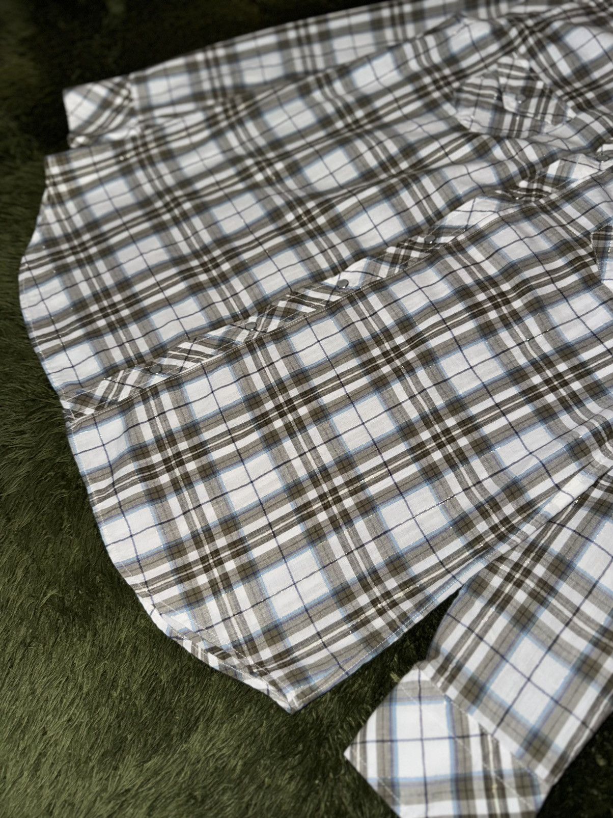 United Arrows [40] United Arrows GLR Glitter Check Western Shirt Size US S / EU 44-46 / 1 - 5 Thumbnail