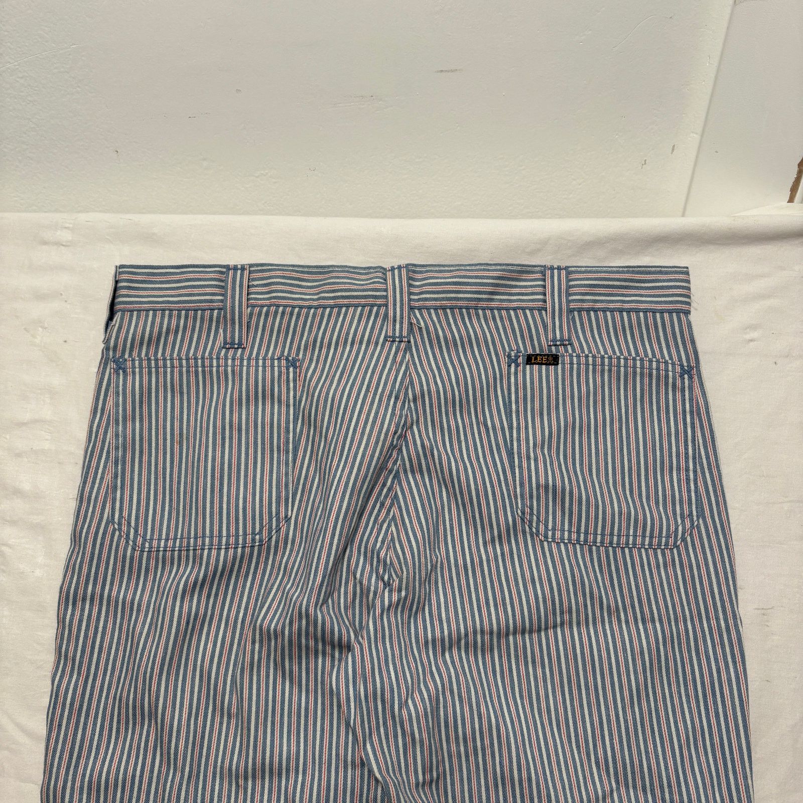 Lee Deadstock VTG 70's Lee Pinstripe Bell Bottom Pants 34x31 Size 34" / US 12 / IT 48 - 4 Thumbnail