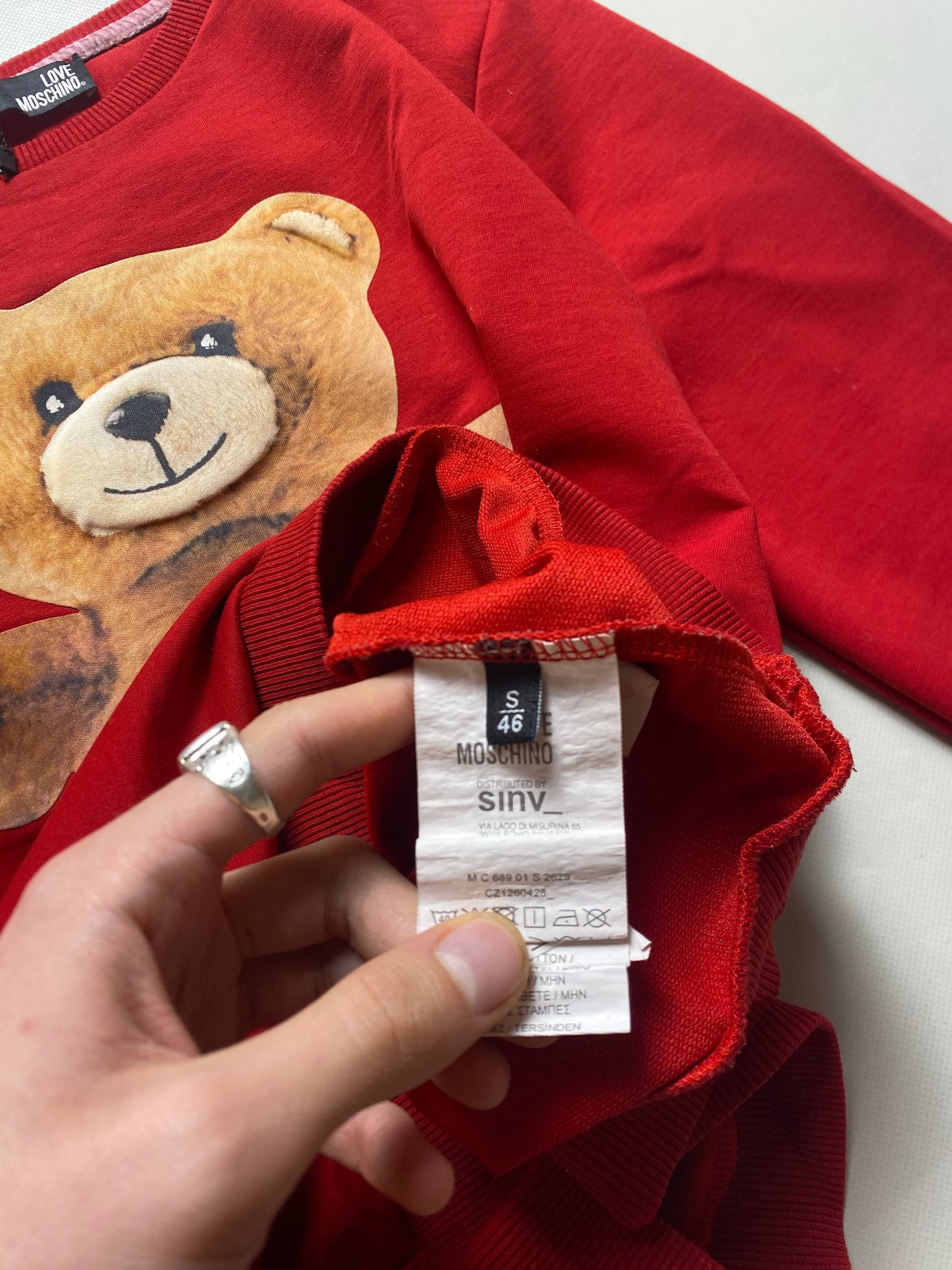 Moschino Moschino Bear Big Logo Sweatshirts Size S / US 4 / IT 40 - 4 Thumbnail