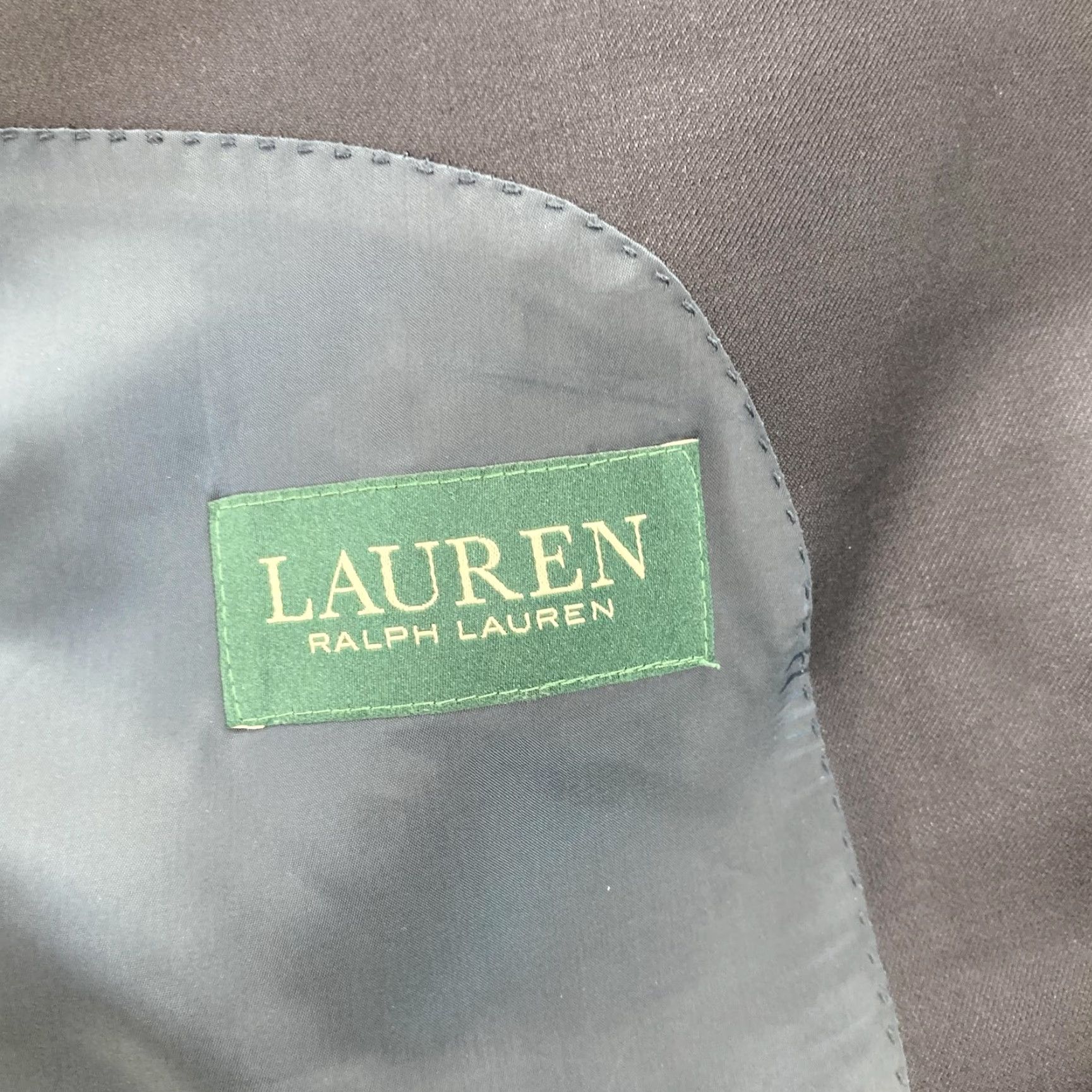 Ralph Lauren Lauren Ralph Lauren Blazer Mens 42R Navy Wool Blend Two Button Button Coat Jacket -Notch Lapel- Navy Blue Size 42R - 5 Thumbnail