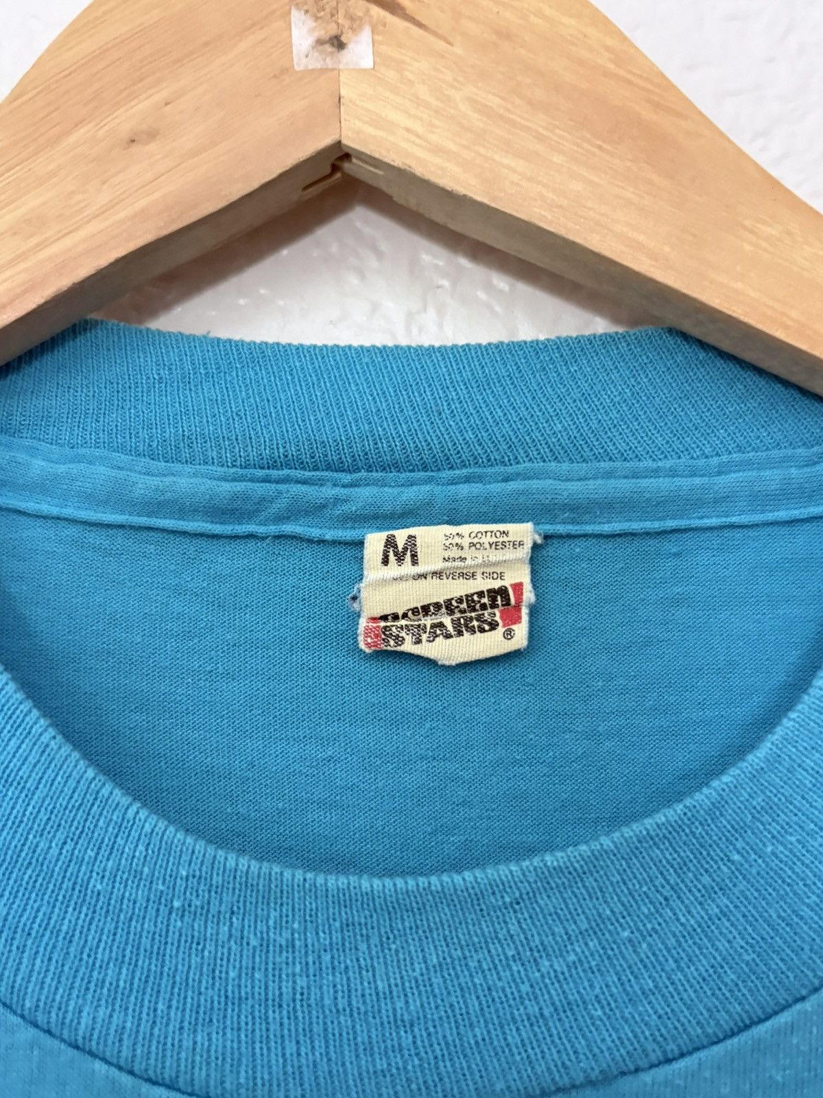 Vintage 80’s Screen Stars San Diego California Embossed Tee 50/50 Size US M / EU 48-50 / 2 - 6 Thumbnail