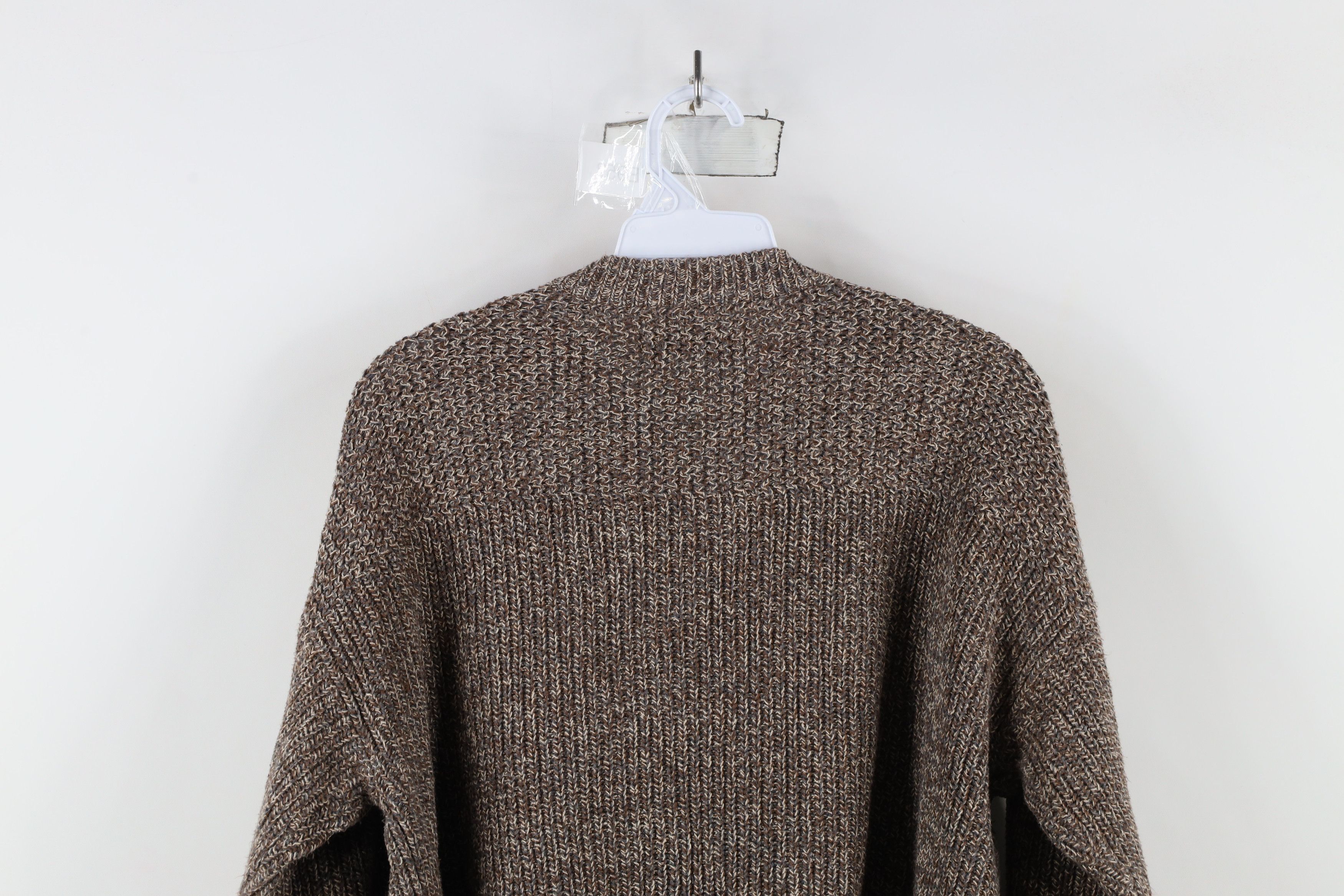 Vintage Vintage 90s Streetwear Ribbed Knit Henley Sweater Brown Size M / US 6-8 / IT 42-44 - 9 Thumbnail