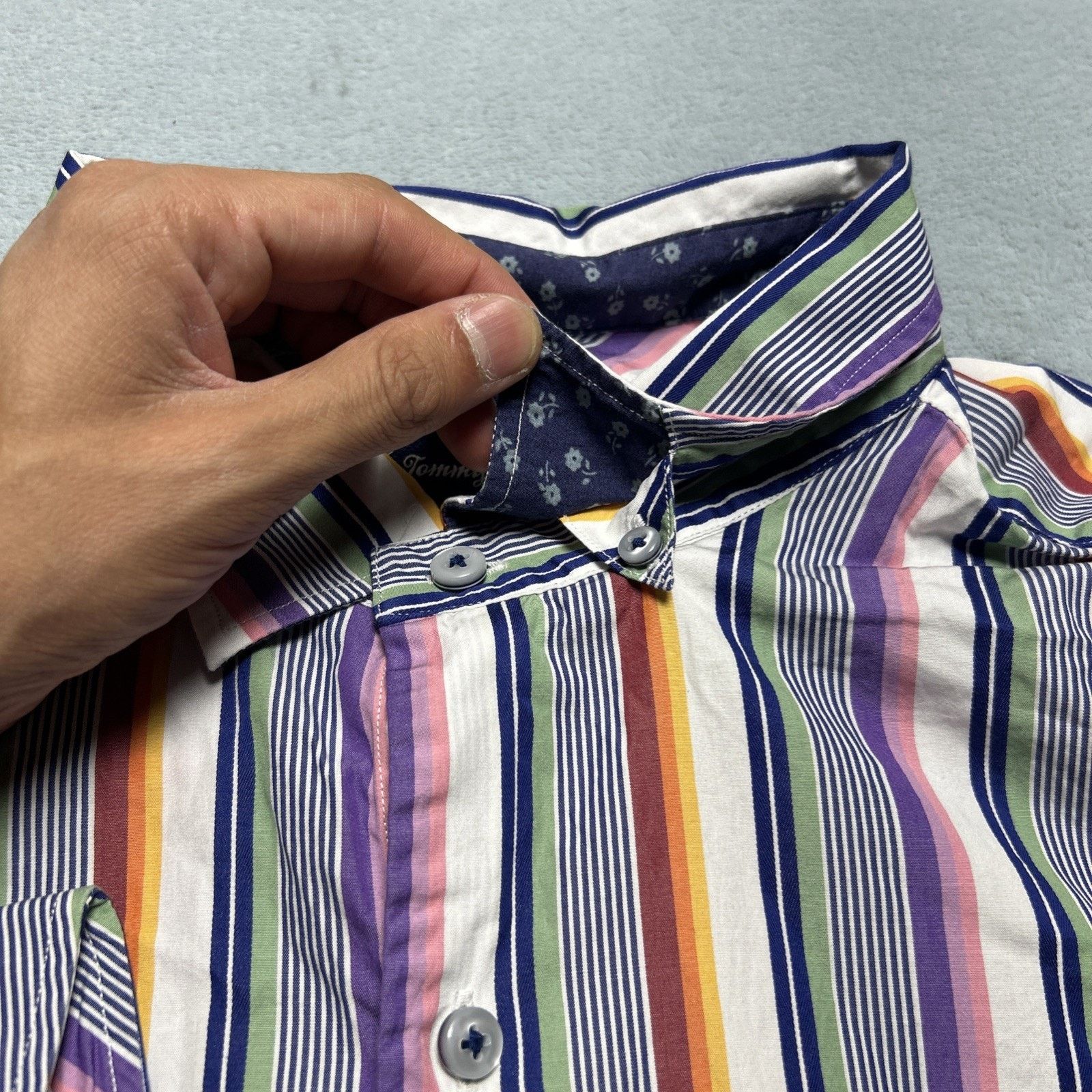 Tommy Bahama Tommy Bahama Retro Stripe Button Up Shirt Men XL Long Sleeve Size US XL / EU 56 / 4 - 4 Thumbnail
