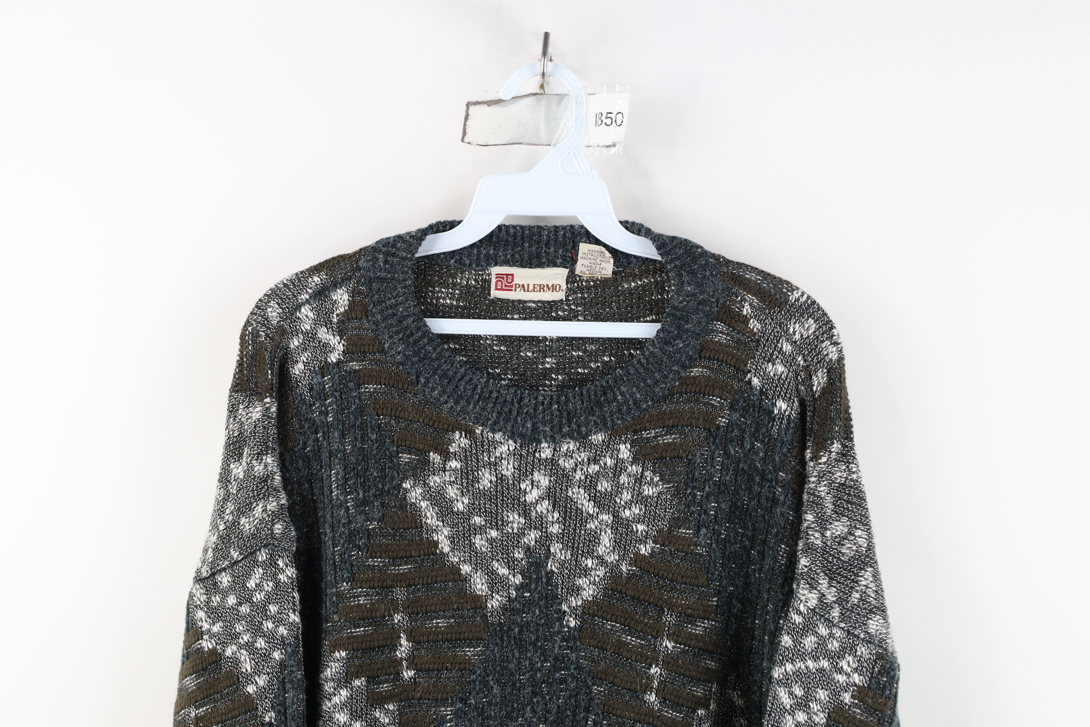 Vintage Vintage 90s Streetwear Ribbed Knit Crewneck Sweater Size XL / US 12-14 / IT 48-50 - 2 Thumbnail