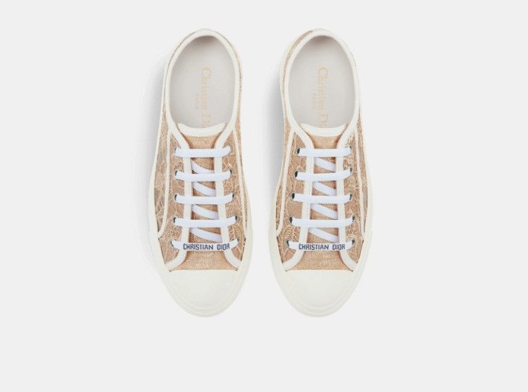 Dior o1w1db11024 Embroidered Walk'n Sneakers in Beige Size US 10 / IT 40 - 3 Thumbnail
