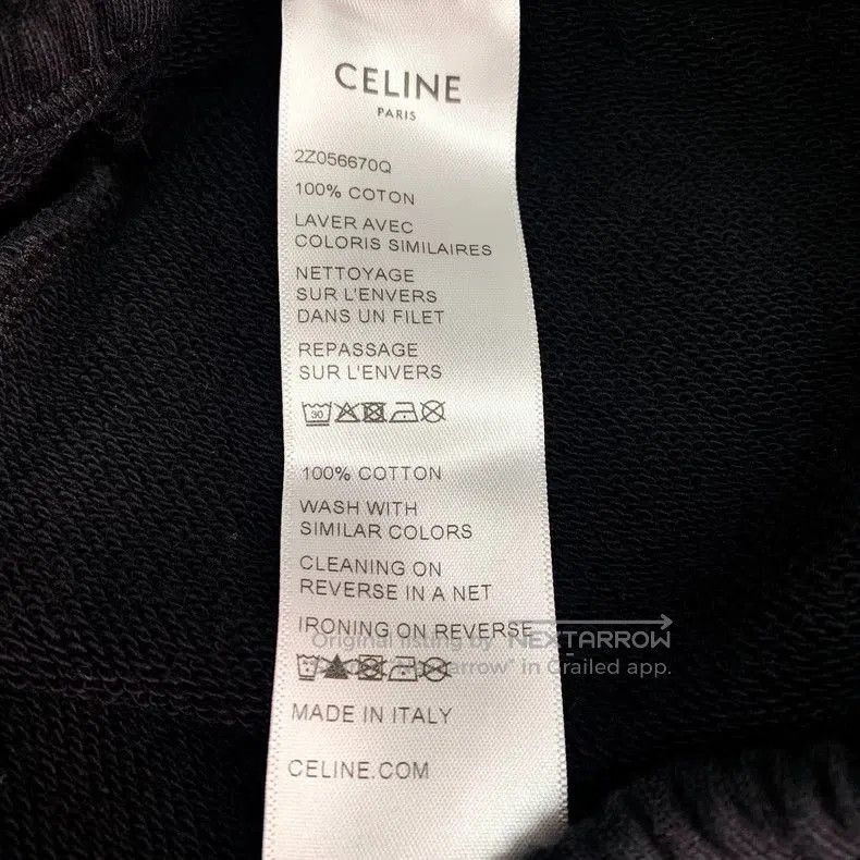 Celine Celine Black Logo Sweatpants M Size. Size US 32 / EU 48 - 8 Thumbnail