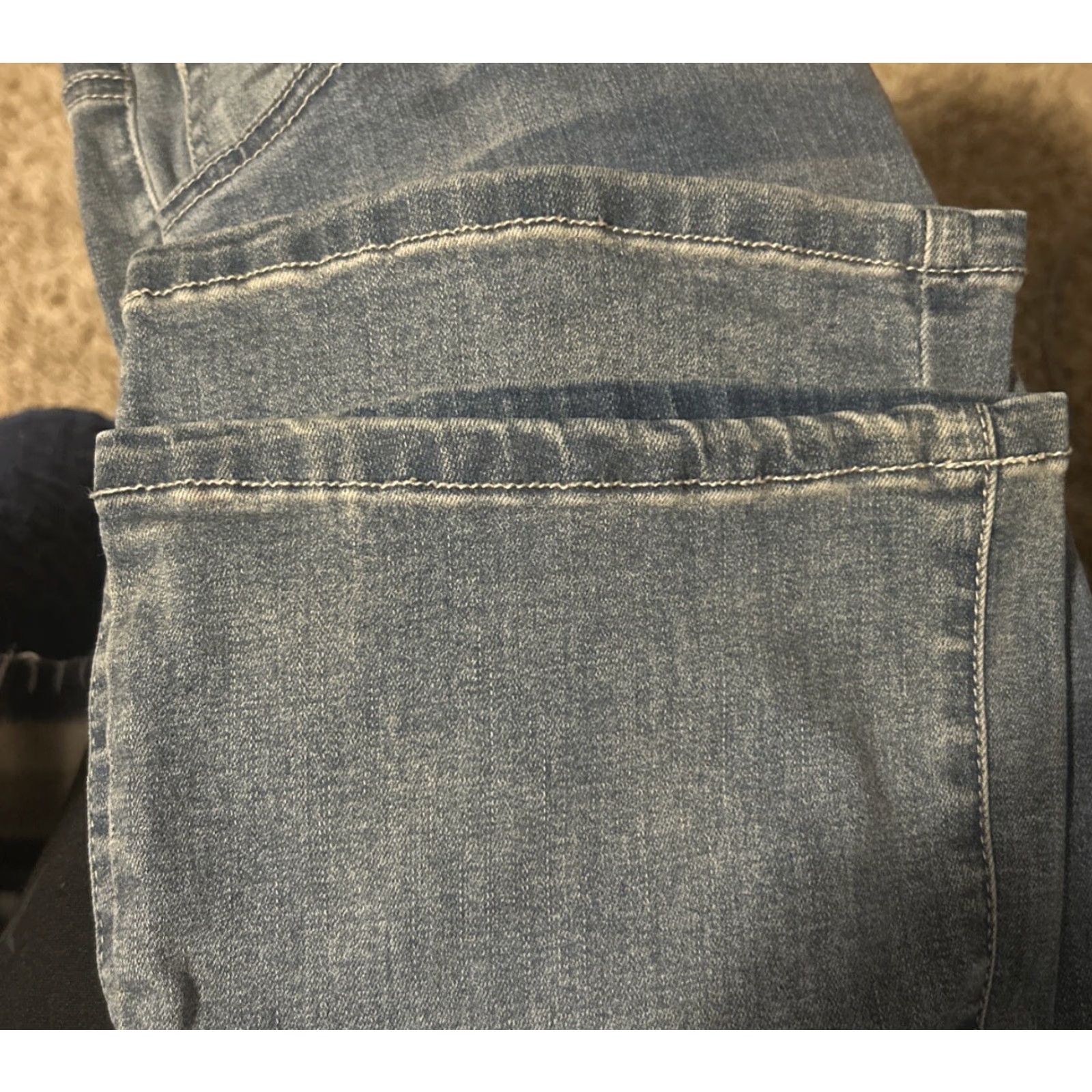 Vintage VINTAGE Arizona jeans Sz 16L 32x34.5 Straight leg blue denim stretch EUC Size 38" / US 16 / IT 52 - 7 Thumbnail