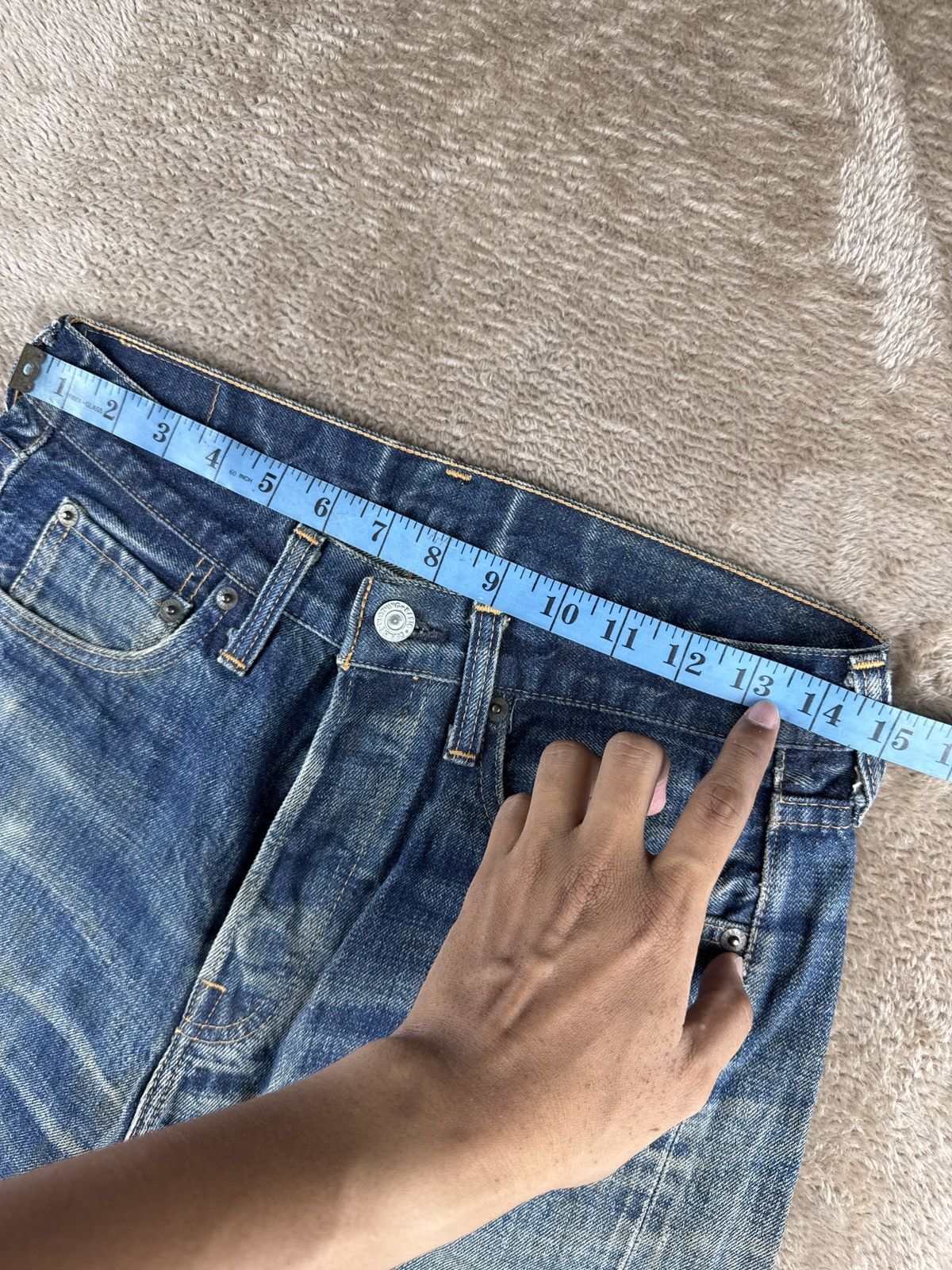 Denime Vtg Denime Lot66 jeans Selvedge Japan Made Grunge Style Size US 29 - 16 Thumbnail