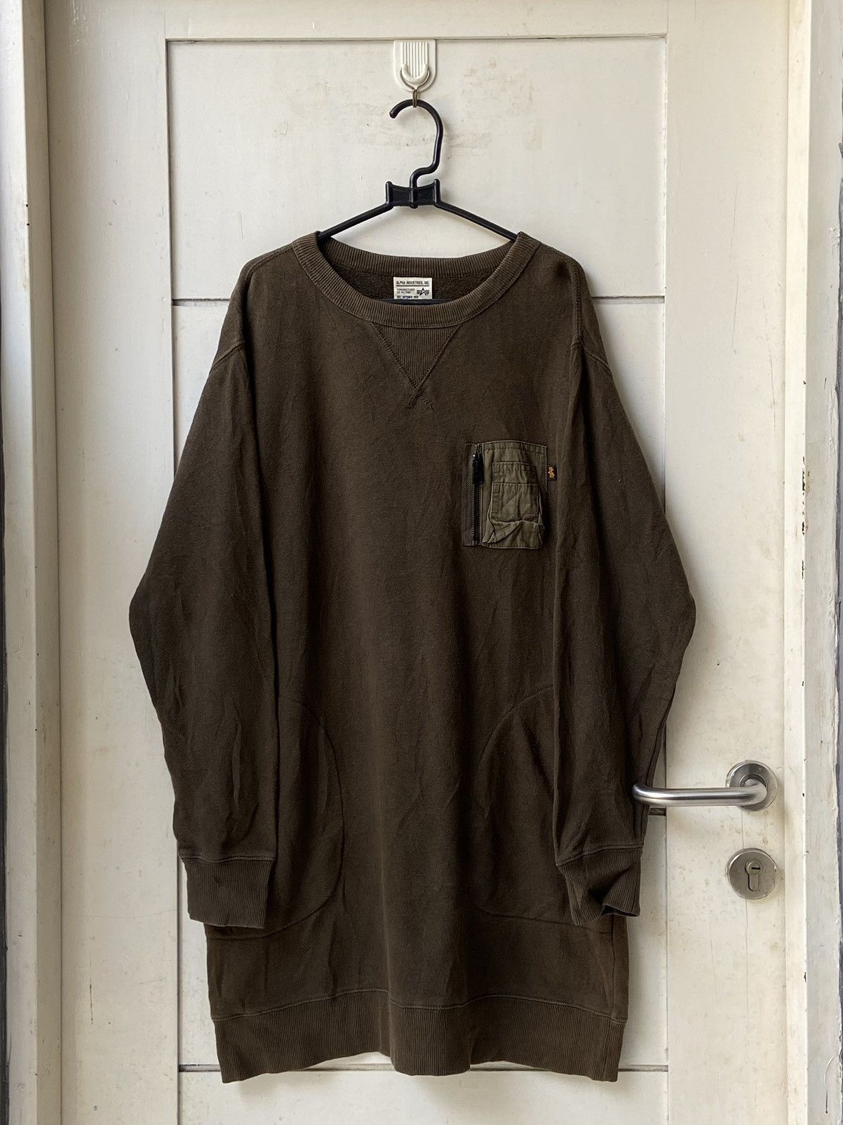 ALPHA INDUSTRIES Army Long Sweater