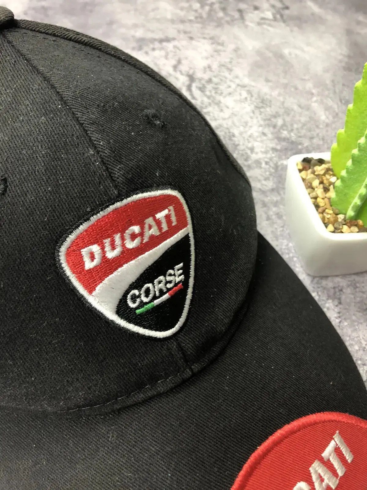 Ducati DUCATI Vintage Streetwear Racing Moto Cap Hat Big Logo Hype Size ONE SIZE - 3 Thumbnail