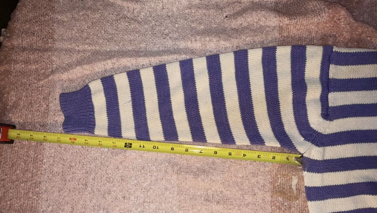 Other 80s Conspiracy Archive Shaker Knit Striped Mock Neck Purple Size L / US 10 / IT 46 - 7 Thumbnail