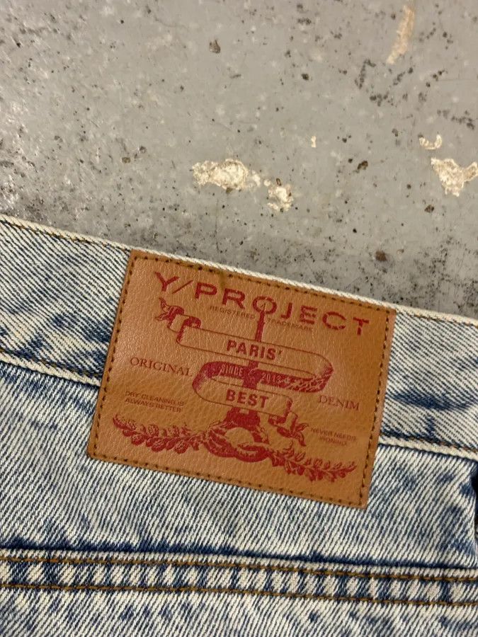 Y/Project Y/Project Light Blue Denim Embroidered Cowboy Jeans Size US 32 / EU 48 - 10 Thumbnail