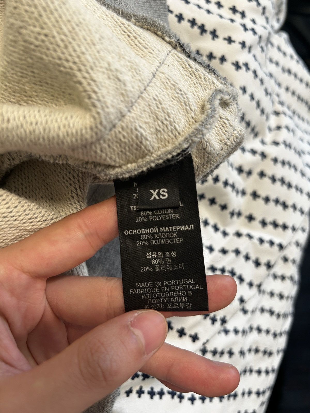 Vetements Vetements grey run tape hoodie Size US XS / EU 42 / 0 - 7 Thumbnail