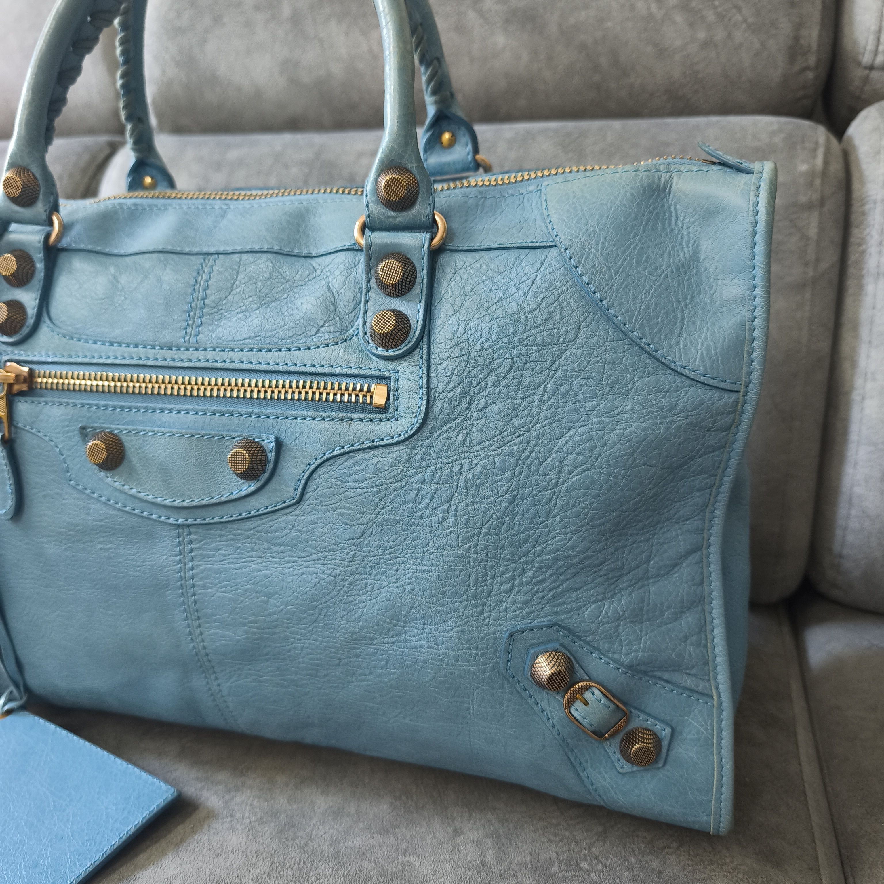 Balenciaga BALENCIAGA 2000s - Work Lambskin Giant Hardware City Bag Size ONE SIZE - 2 Thumbnail