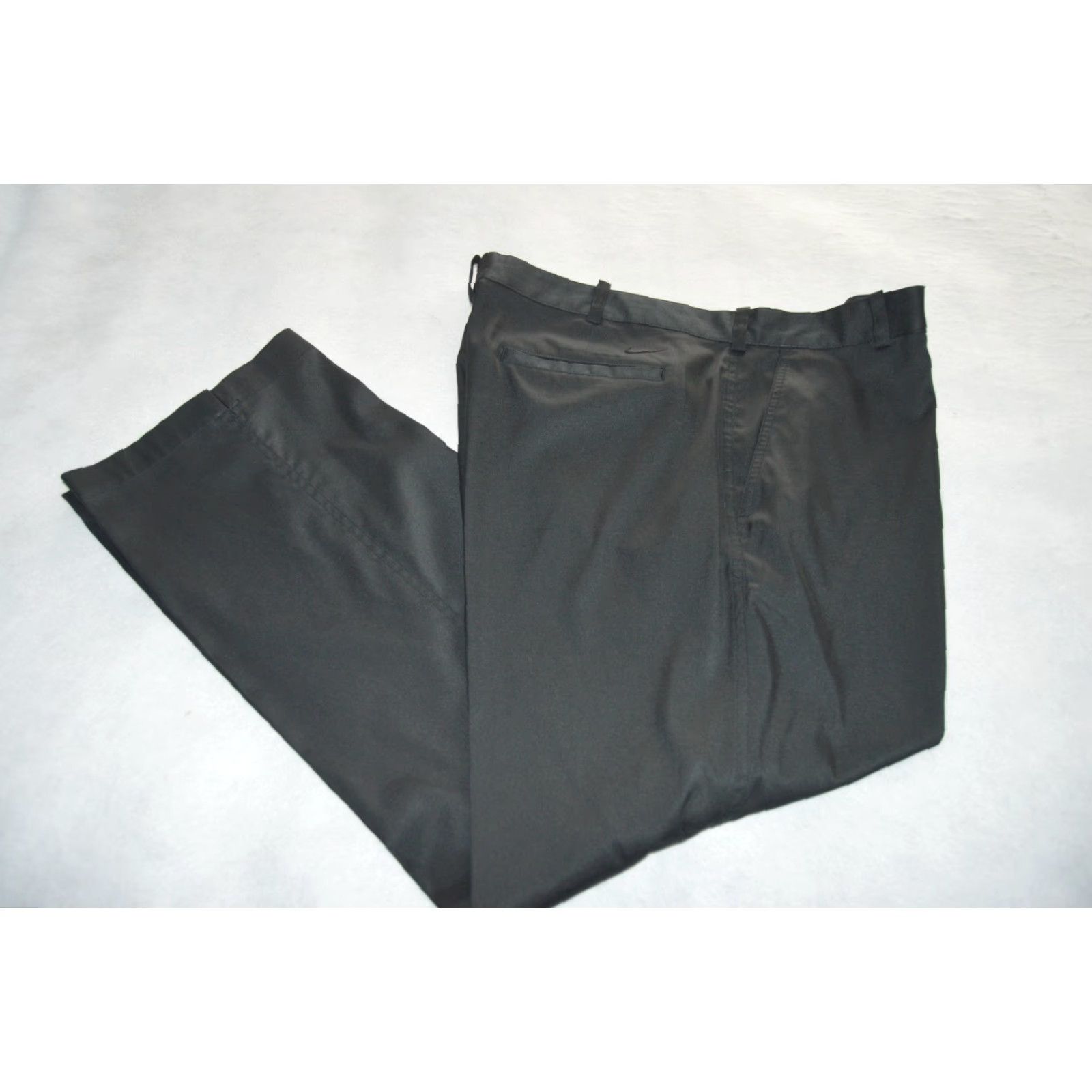 Nike Nike Golf Pant Mens Black Chino 38x30 Regular Inseam 30 Straight Leg Zip Button Pockets Logo Dry Fit Sport Size US 38 / EU 54 - 2 Thumbnail