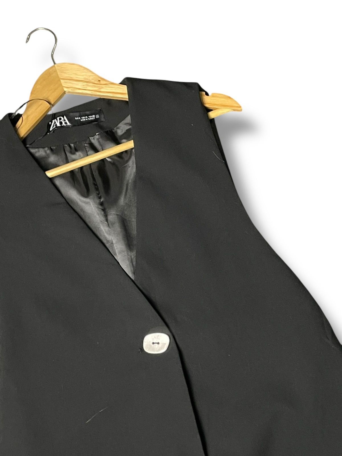 Designer × Vintage × Zara Vintage ZARA Long Outerwear Vest (85) Size US M / EU 48-50 / 2 - 2 Thumbnail