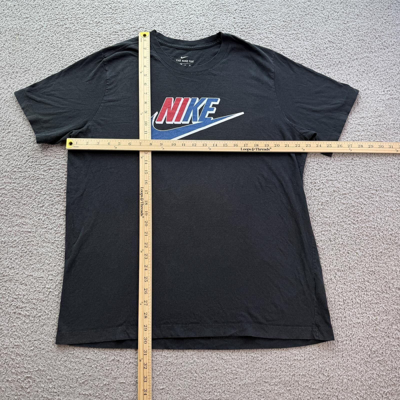 Nike Nike Retro Swoosh Graphic T Shirt Black XL Streetwear Size US XL / EU 56 / 4 - 4 Thumbnail