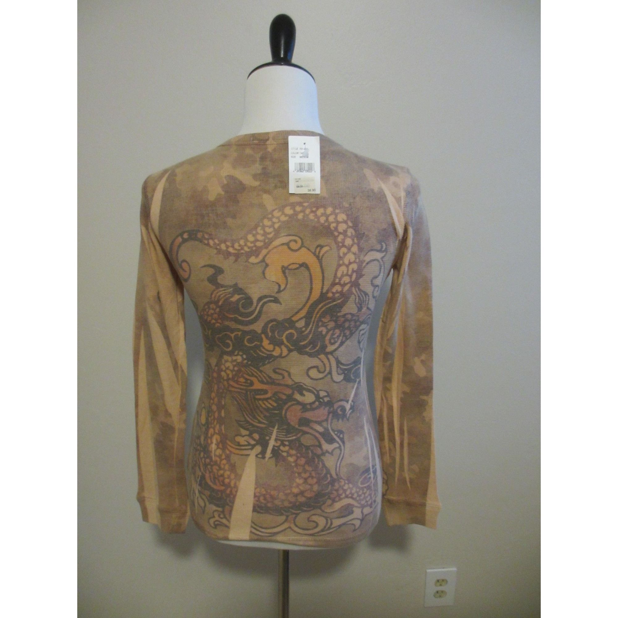 Other Mushka By Sienna Rose Inc Dragon Print Long Sleeve Ribbed To Size M / US 6-8 / IT 42-44 - 4 Thumbnail