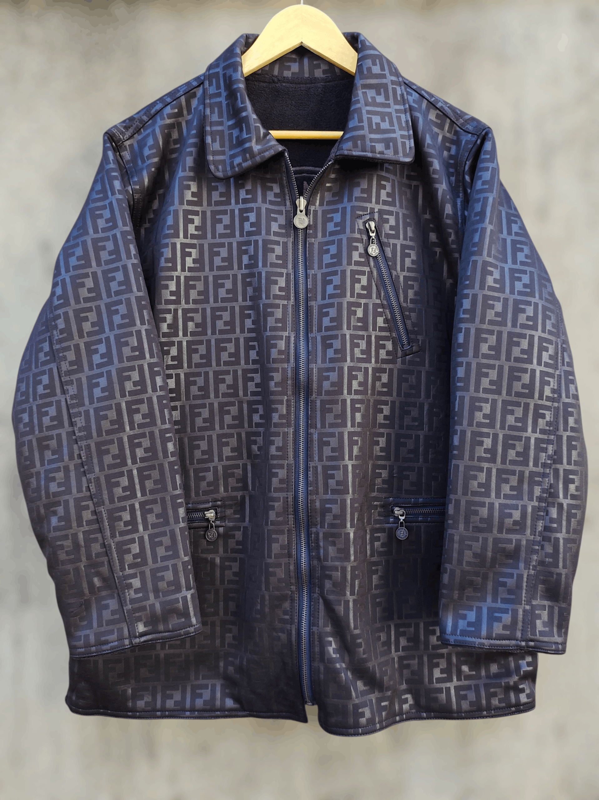 Fendi Vintage Fendi Zucca Monogram Reversible Jecket Size US L / EU 52-54 / 3 - 1 Thumbnail