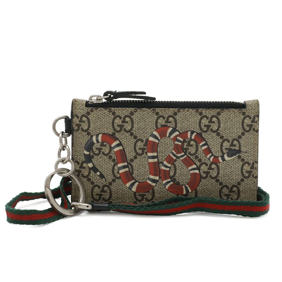 Gucci Gucci Gucci GG Supreme Leather Card Holder Leather Coin Case 523903 DUTY FREE for USA Size ONE SIZE - 1 Thumbnail